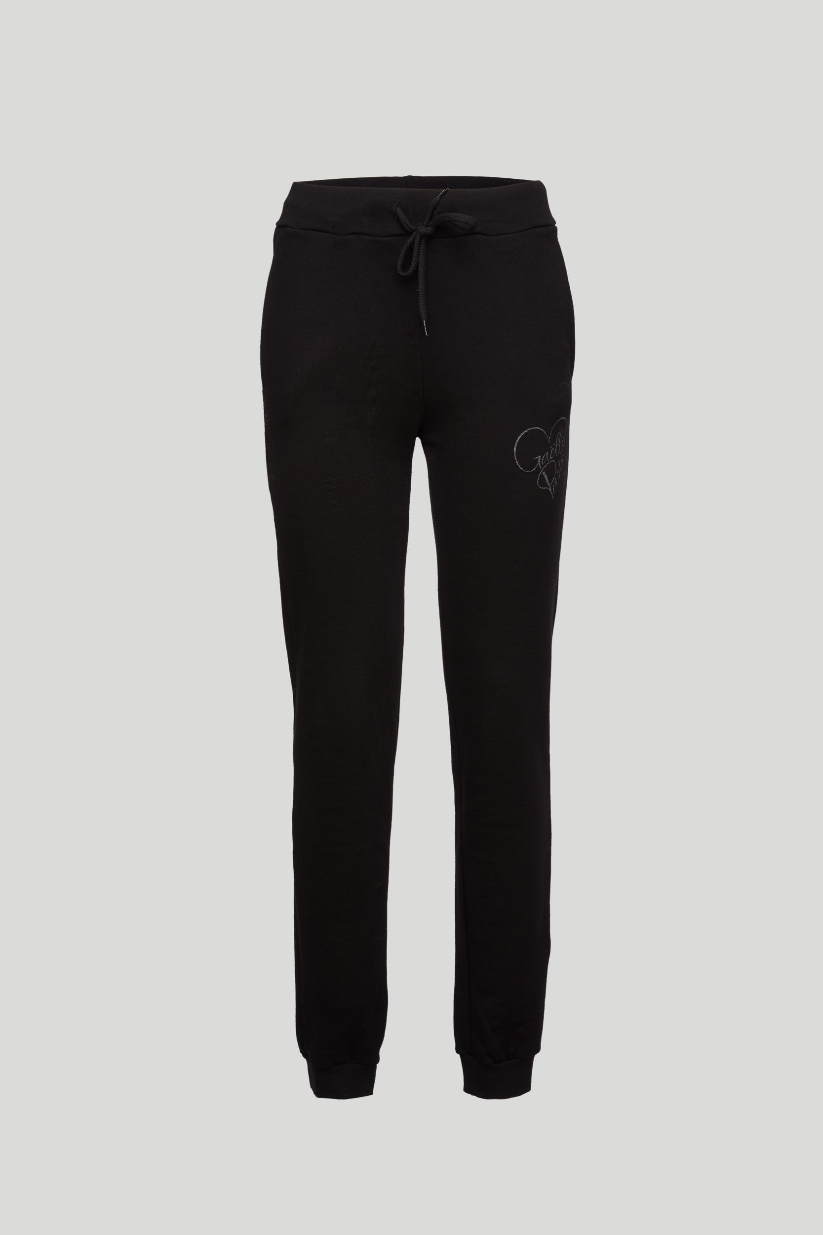 GAELLE Black Tracksuit Pants