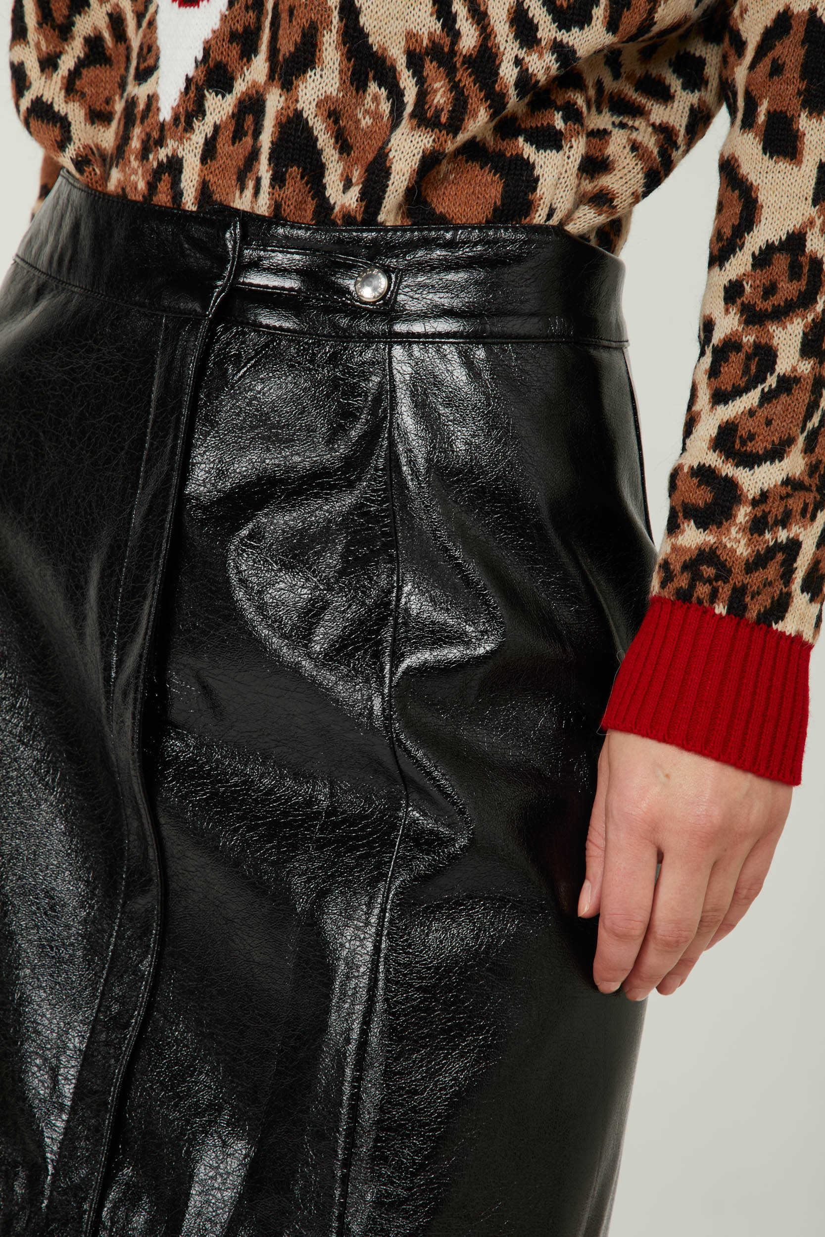 GAELLE Vinyl skirt