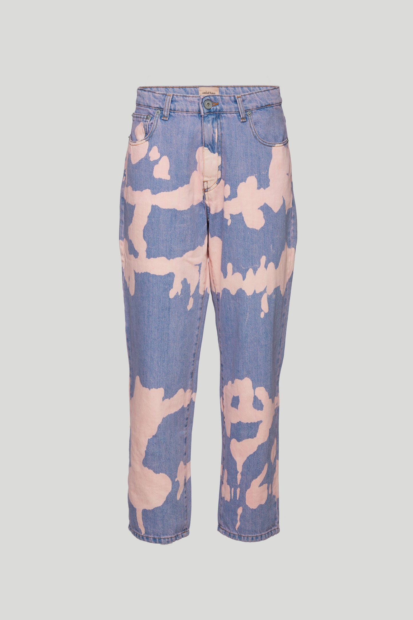 OTTOD'AME Jeans Gamba Dritta Tie-Dye