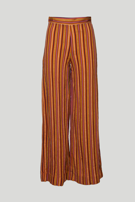OTTOD'AME Striped Palazzo Trousers