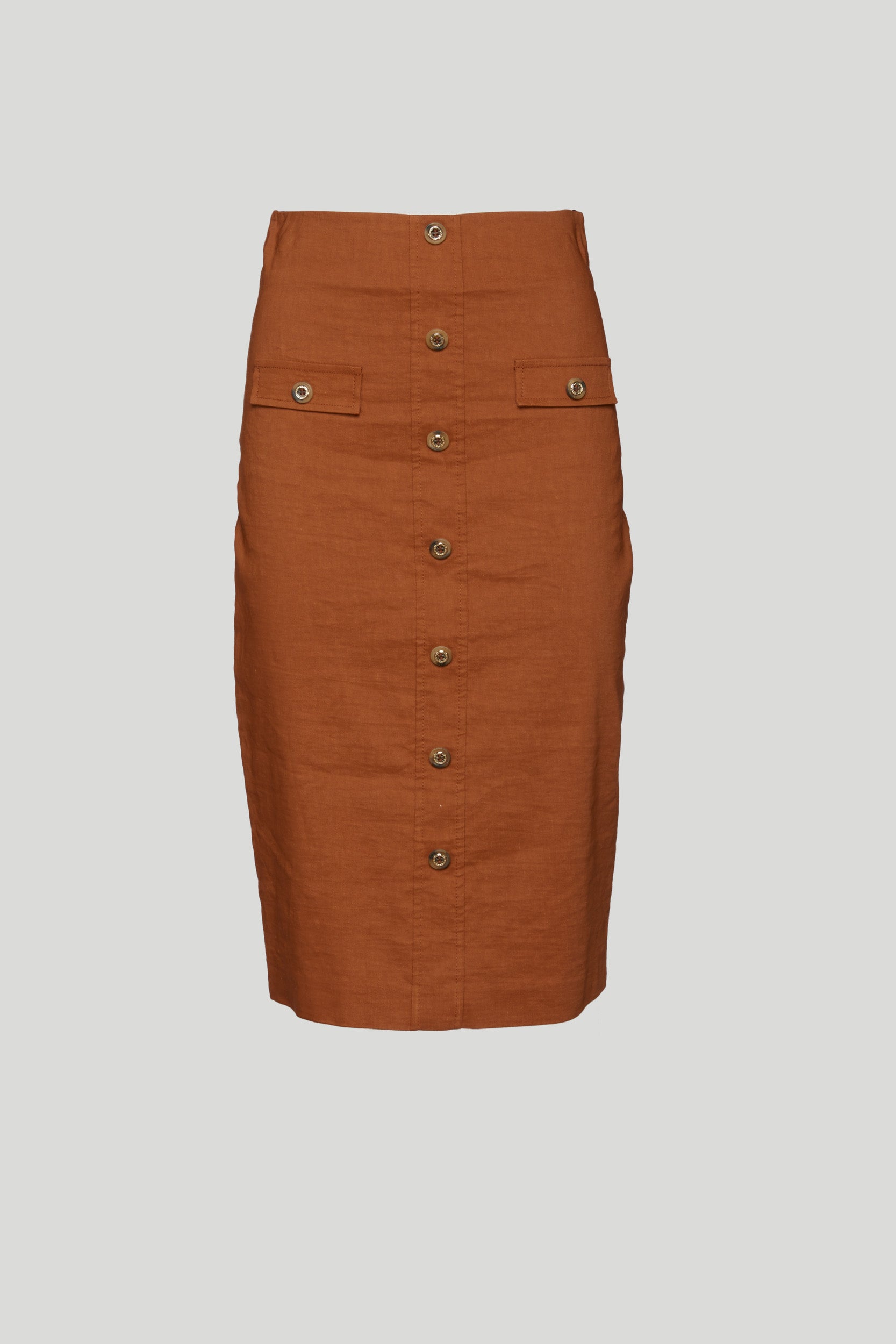 PINKO Brown Tube Skirt