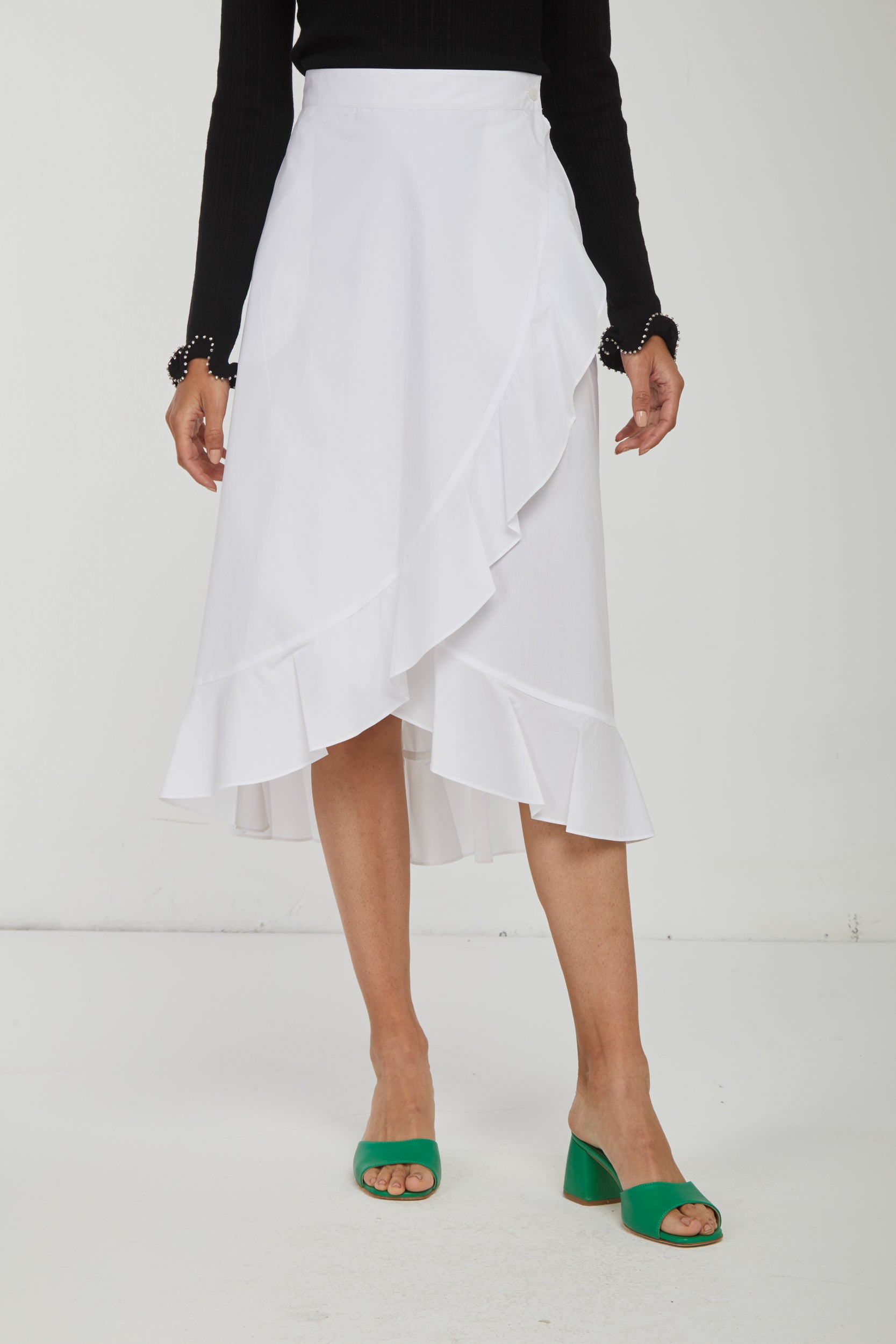 PINKO White Wallet Skirt