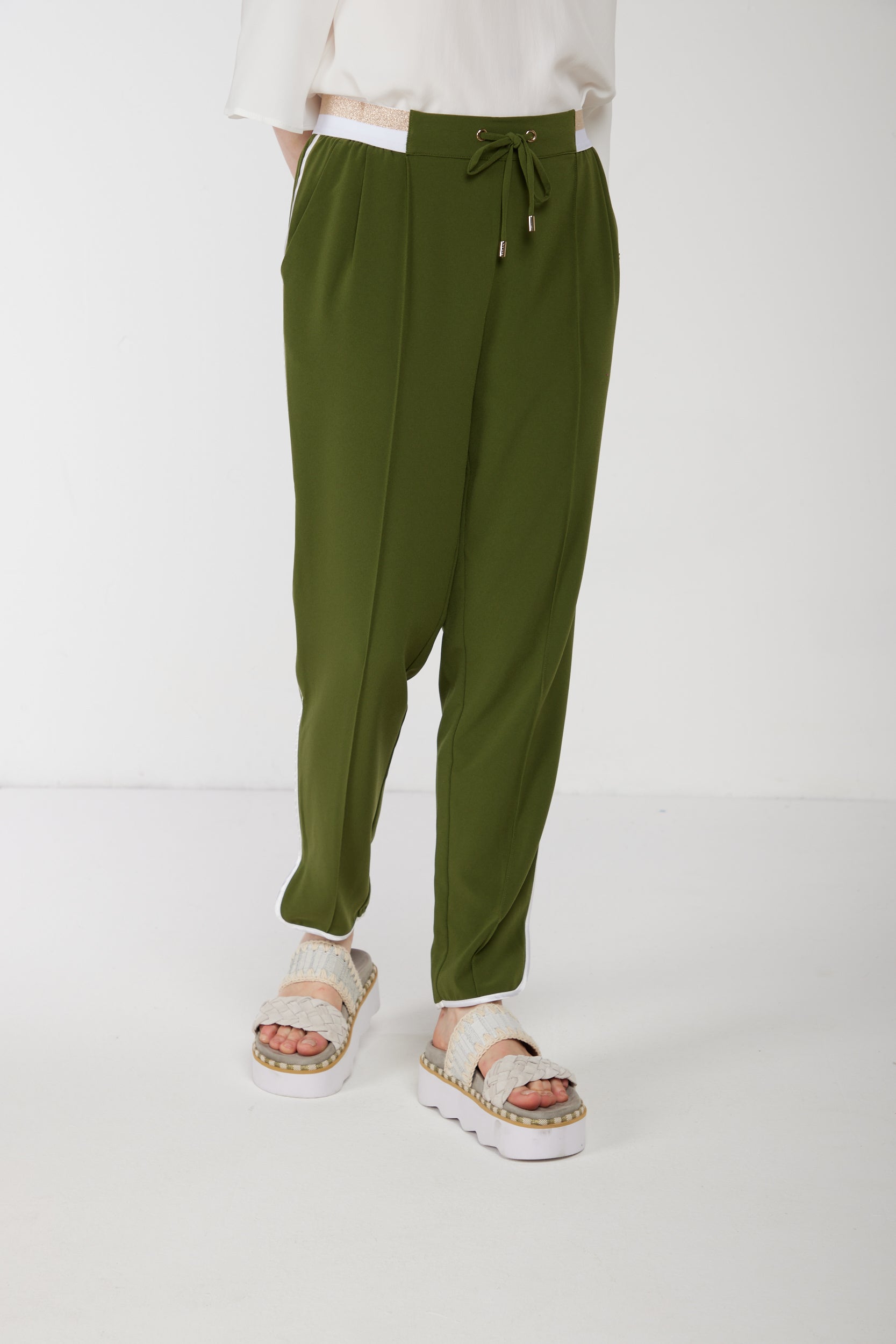 LIU JO Pantalone Verde Militare