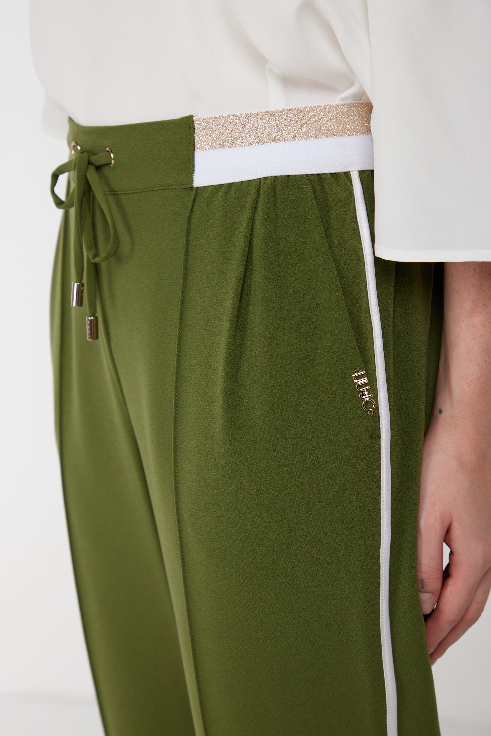 LIU JO Pantalone Verde Militare