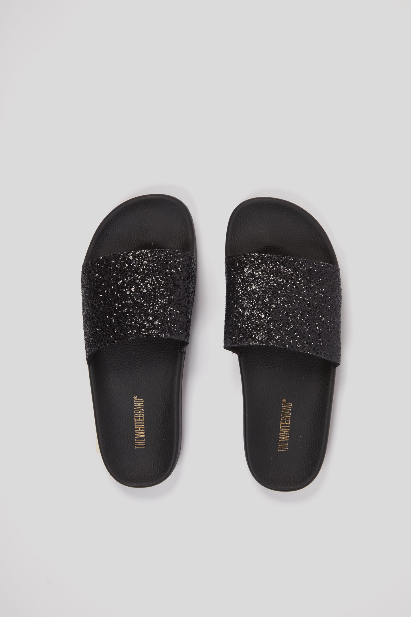 WHITE BRAND Sandali Glitter Neri