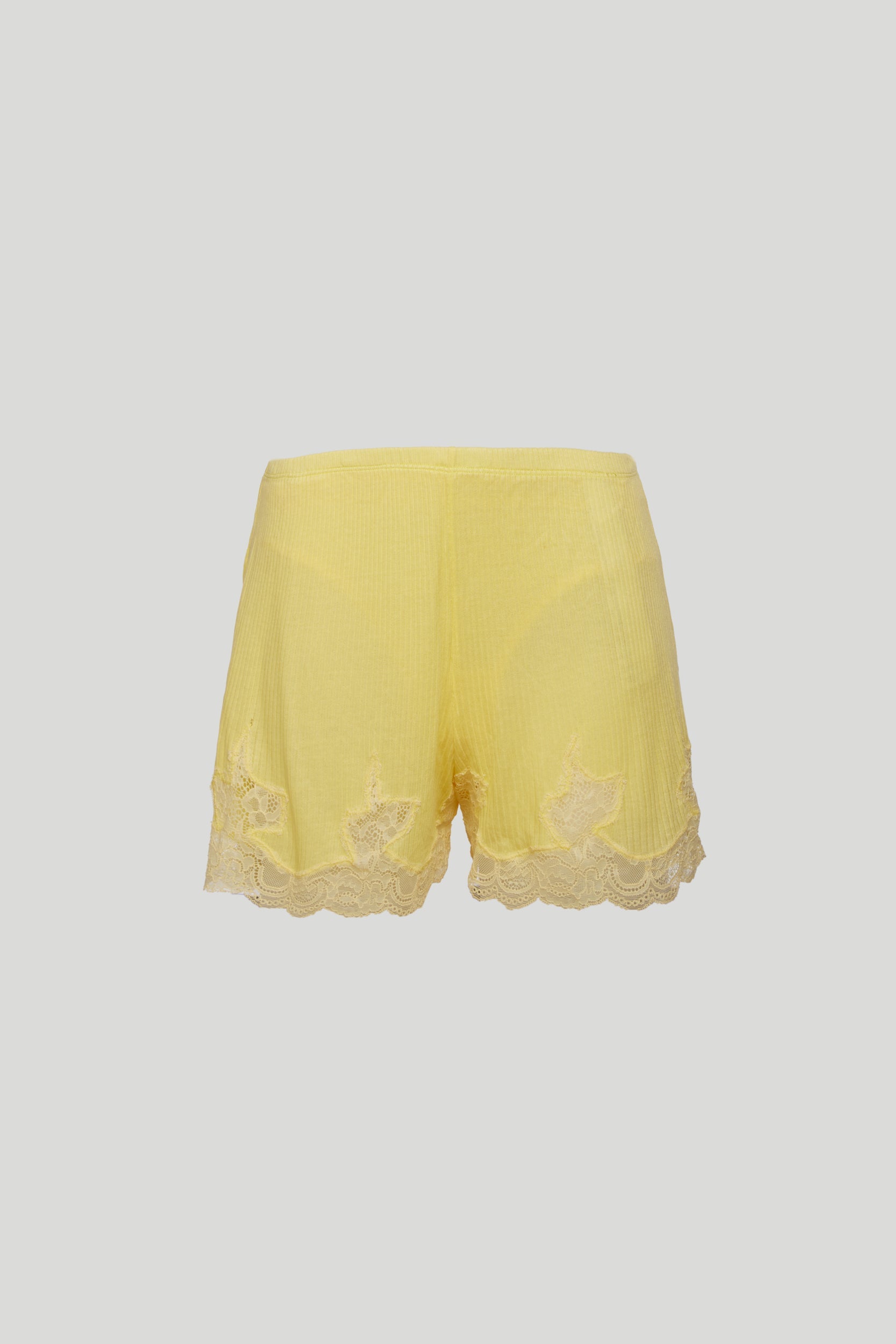 TWINSET Yellow Lace Shorts