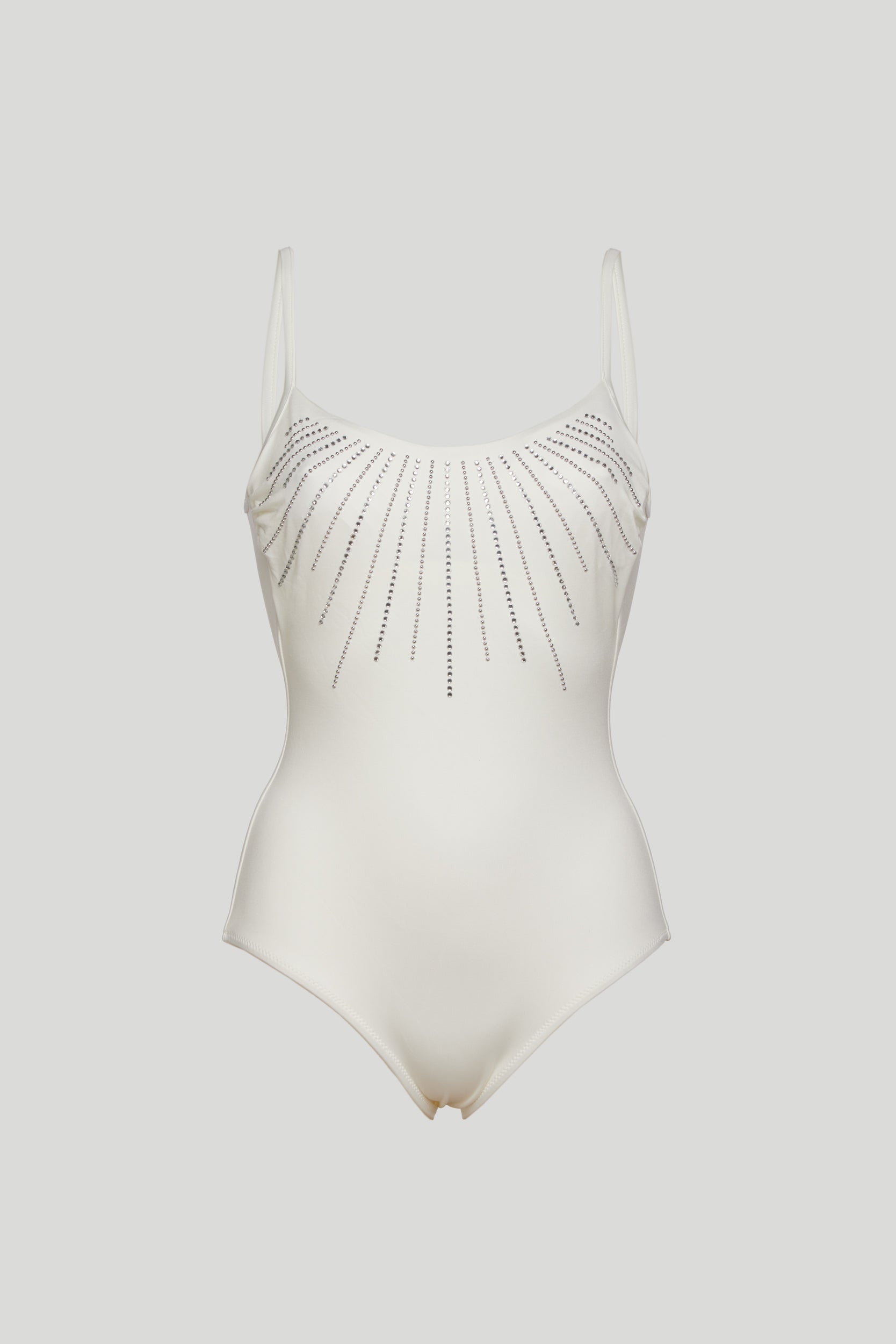 TWINSET White Glitter One-piece Swimsuit