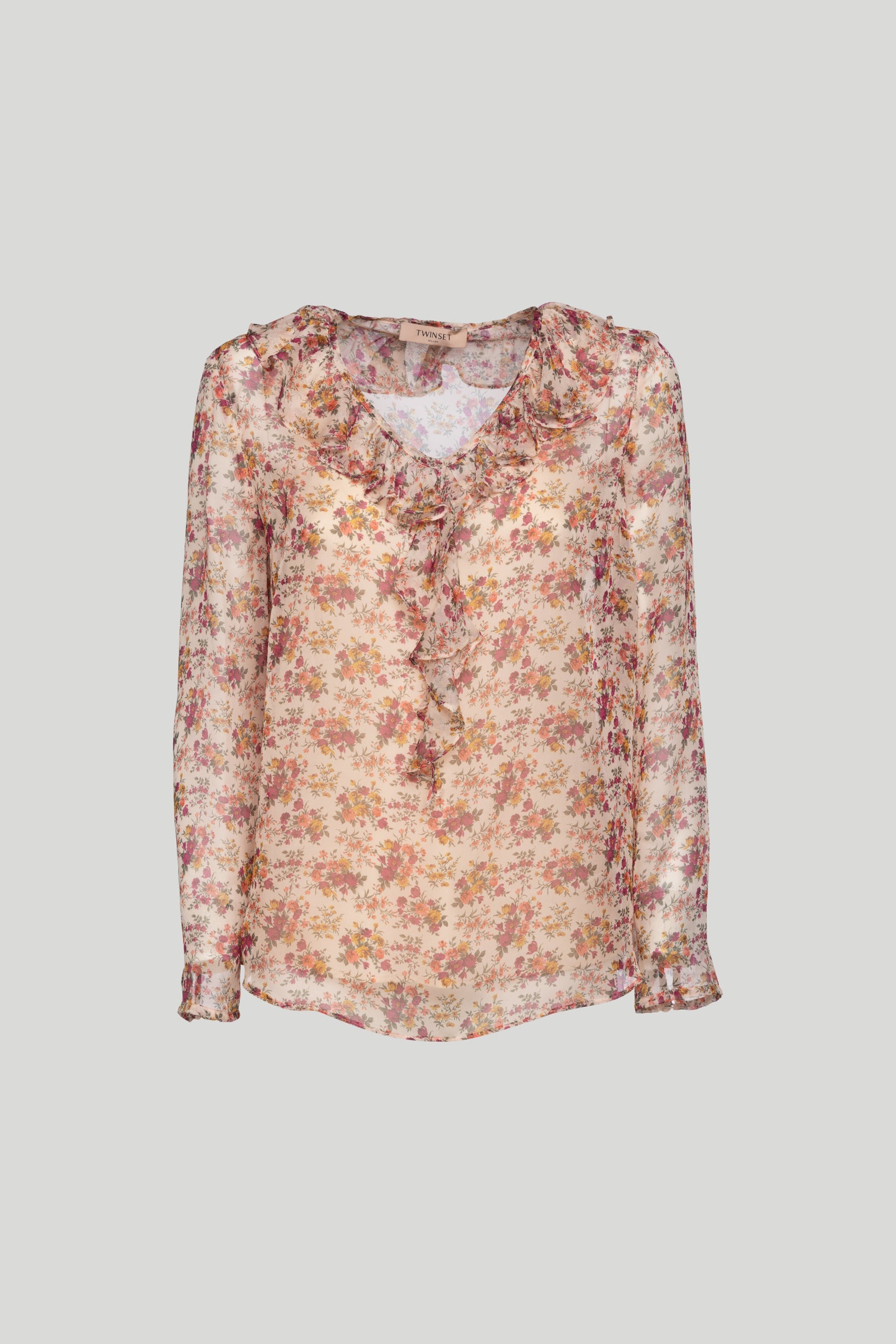 TWINSET Blusa Floreale Chiffon