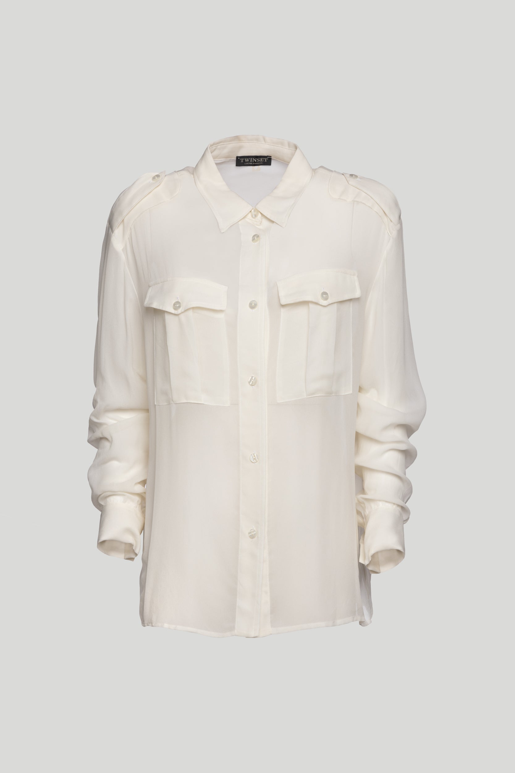 TWINSET Camicia Bianca Cargo