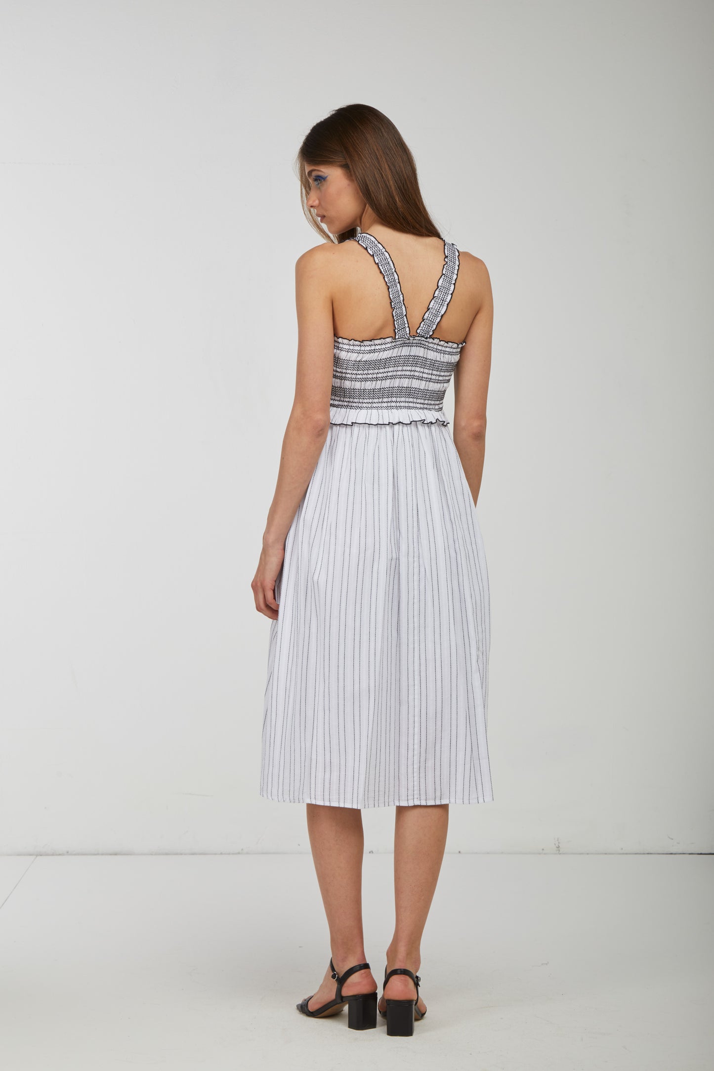 PINKO Abito Bianco in Cotone