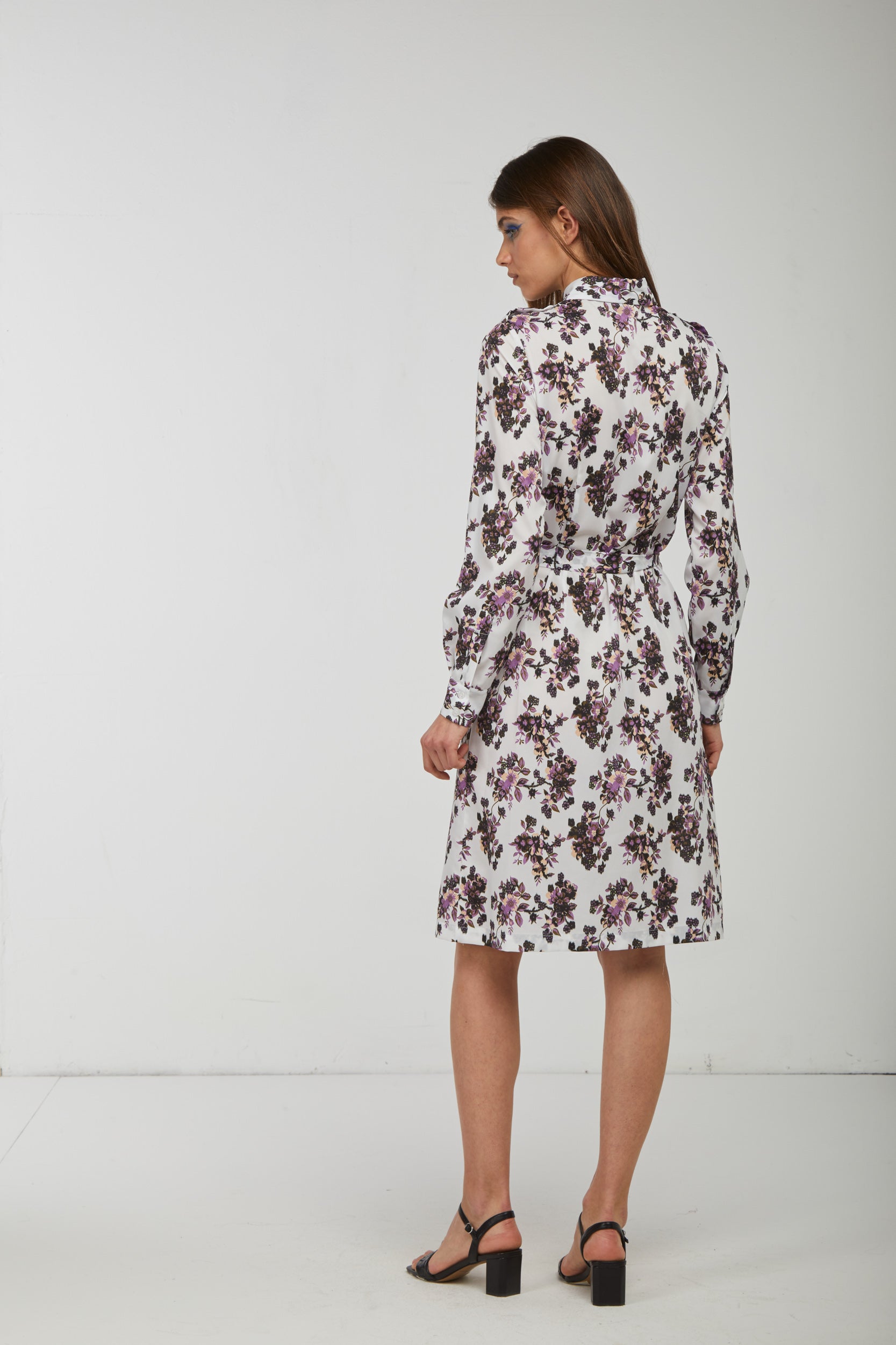 PINKO Flowered Chemisier Dress