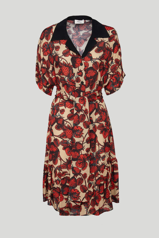 OTTOD'AME Strawberry Chemisier Dress