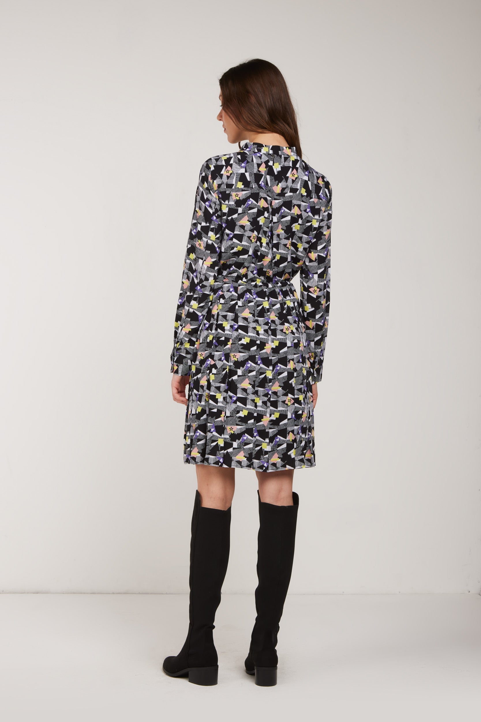 LIU-JO Geometric Chemisier Dress
