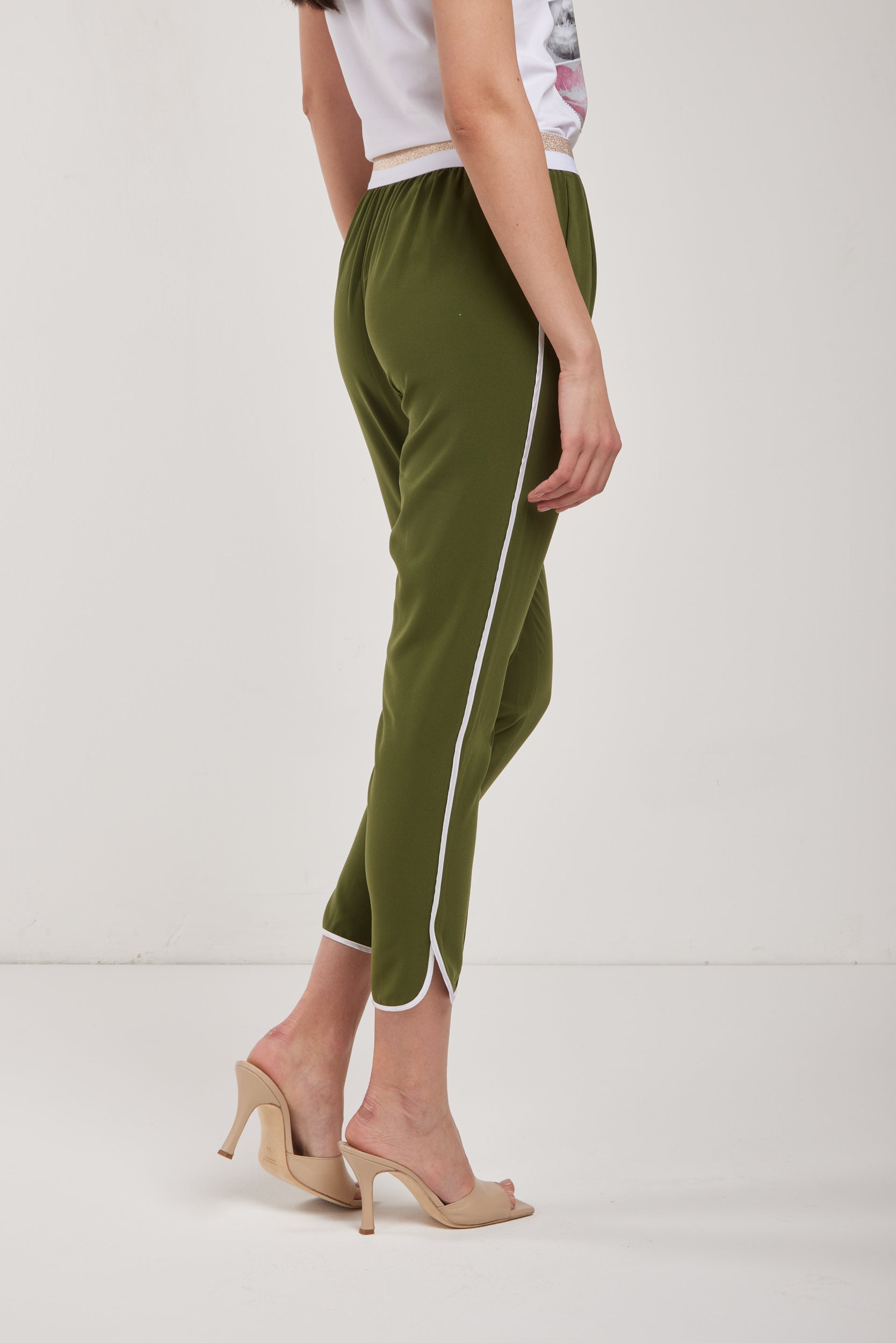 LIU JO Pantalone Verde Militare