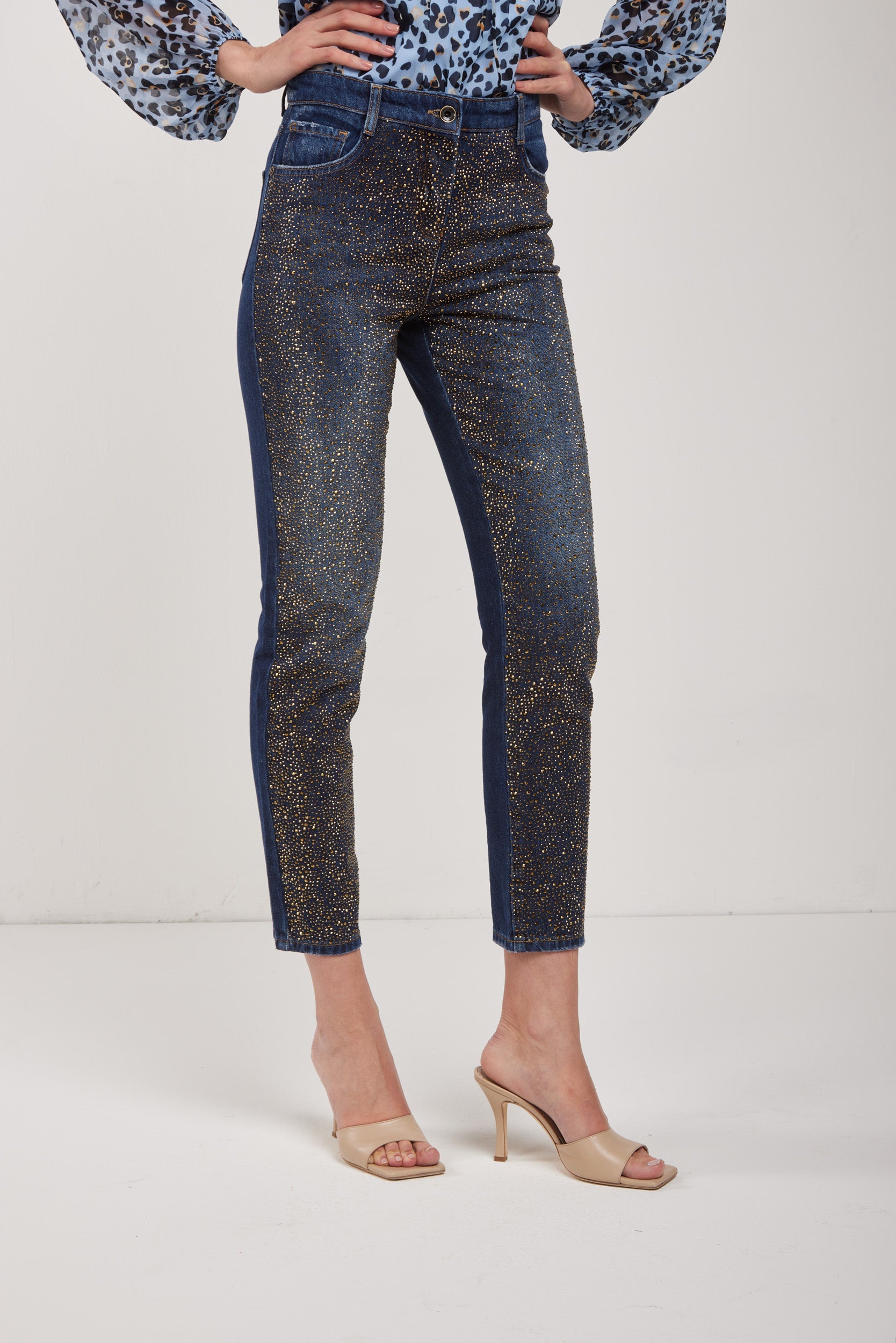 PATRIZIA PEPE Jeans in Denim Glitter