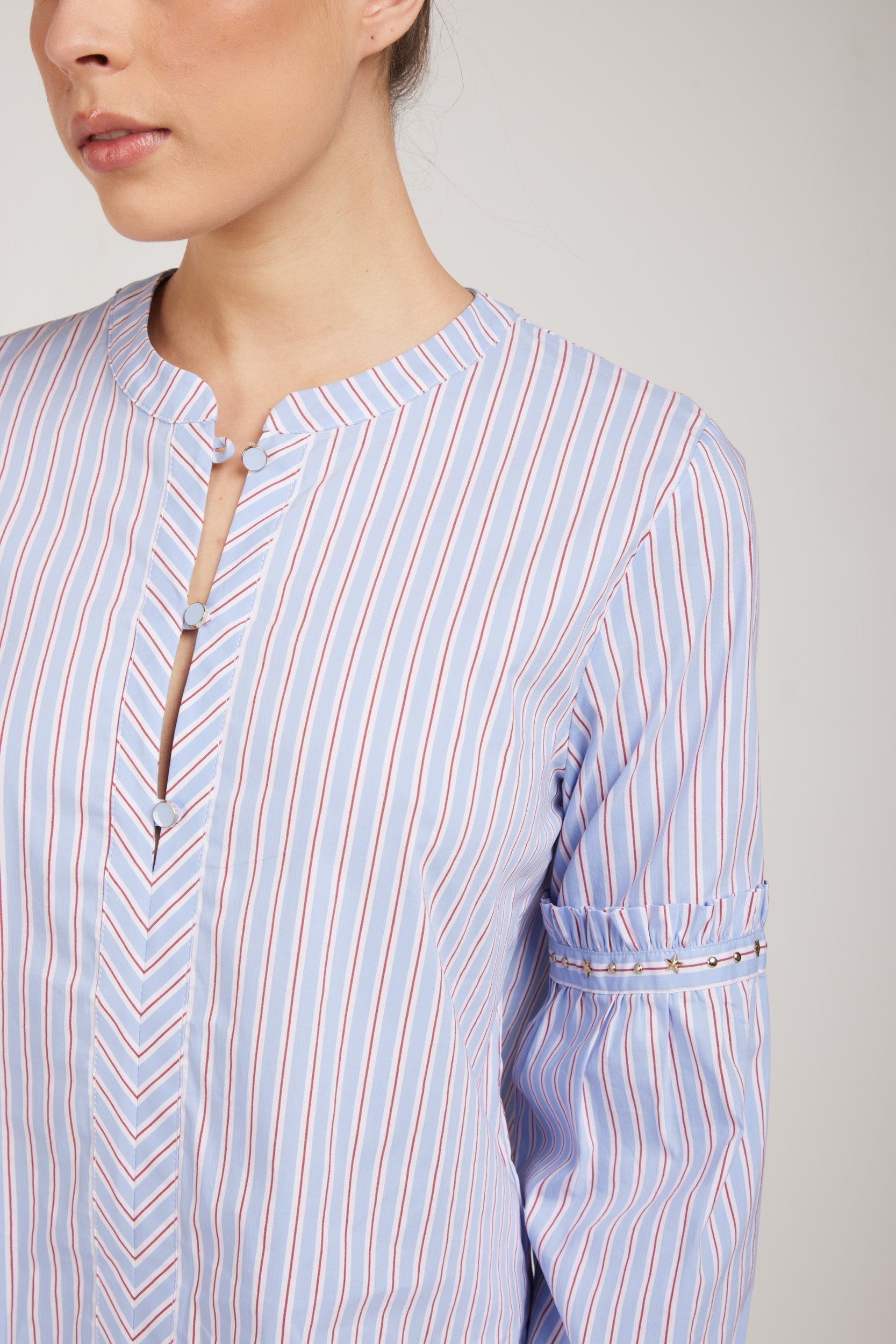 LIU-JO Camicia Coreana Righe