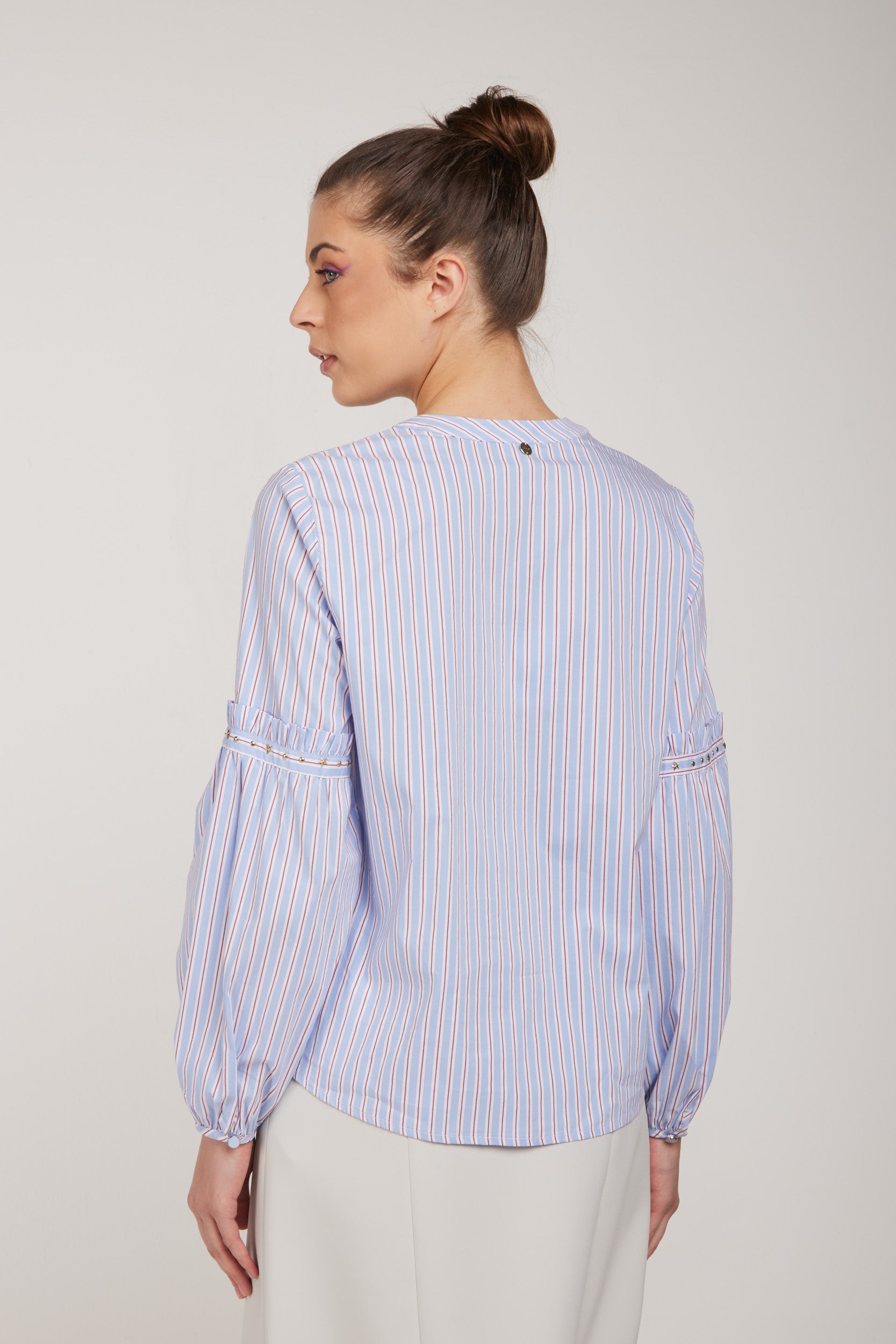 LIU-JO Camicia Coreana Righe