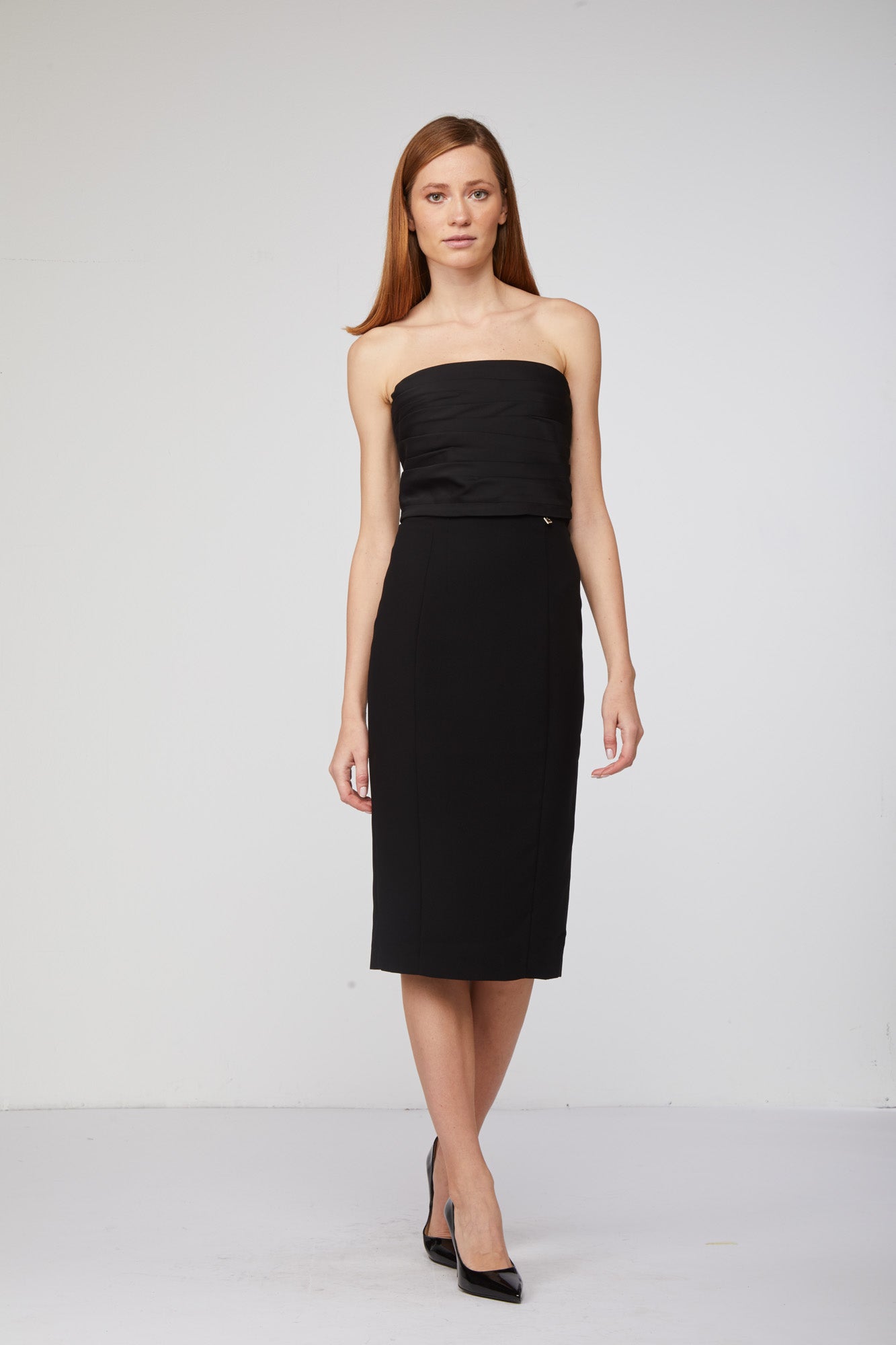 TWINSET Abito Tubino Nero a Fascia