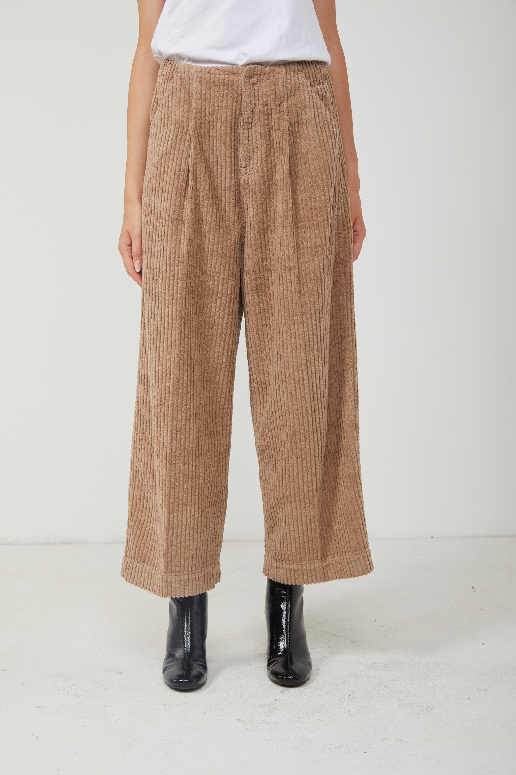 PINKO Camel Corduroy Trousers