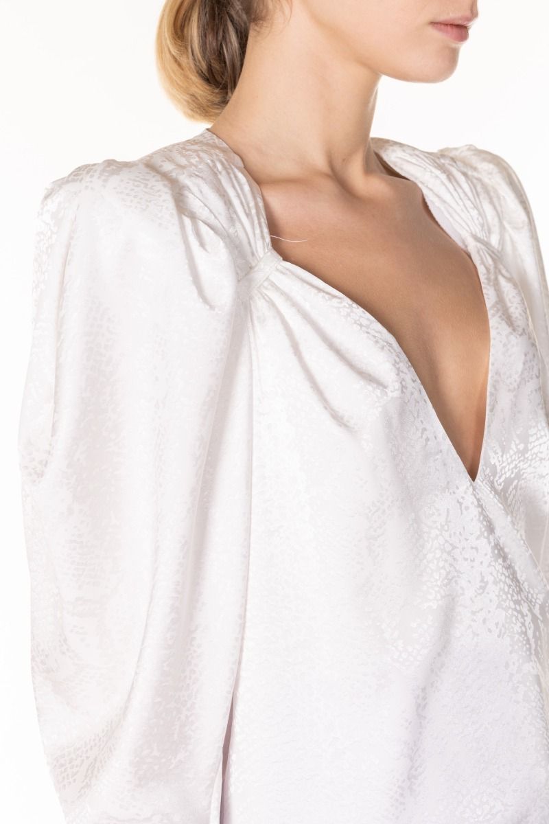 NINEMINUTES Blusa bianca Lucida