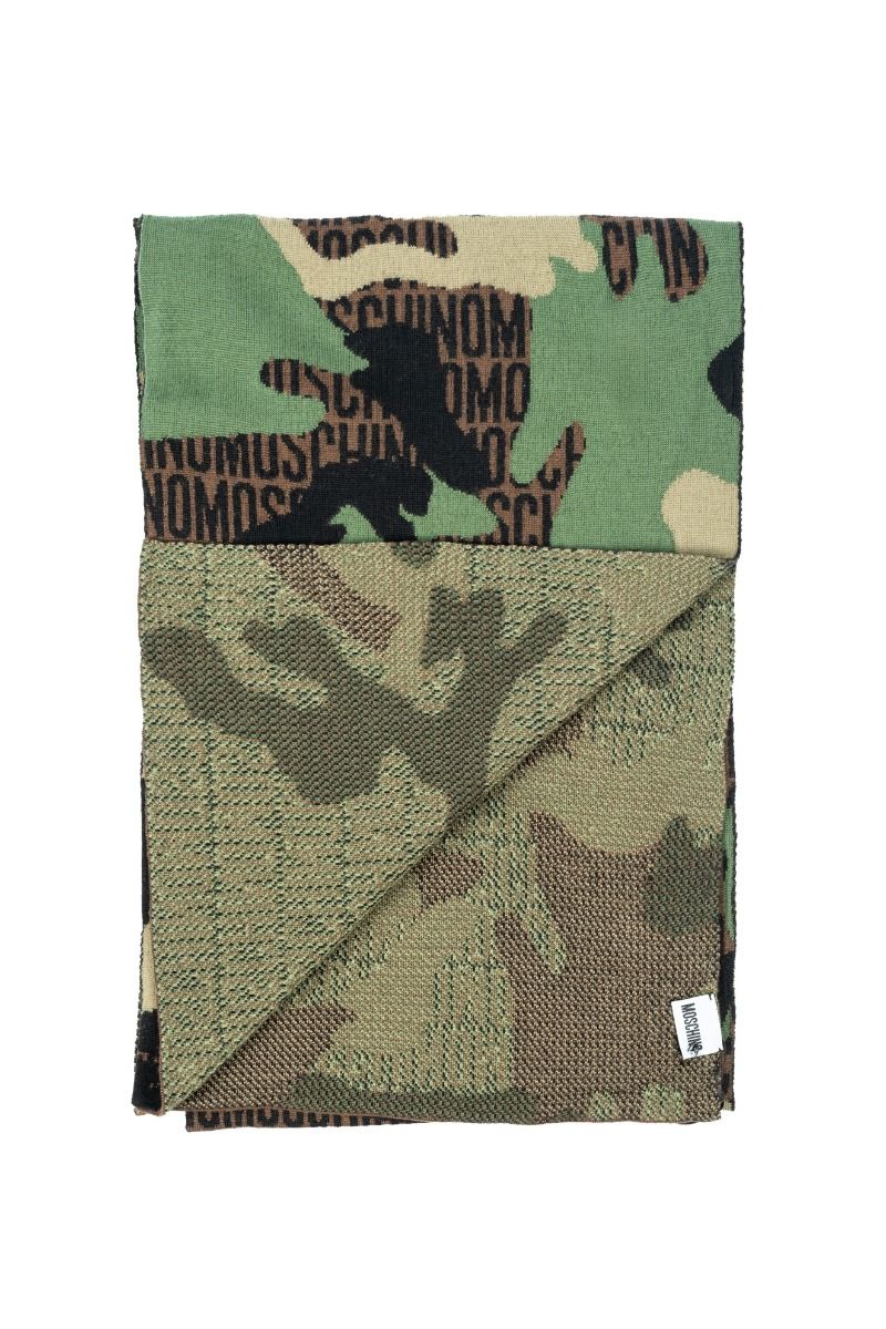 MOSCHINO Sciarpa in lana Camouflage