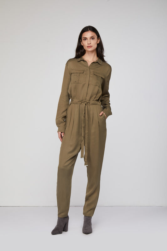 TWINSET Tuta Verde Militare