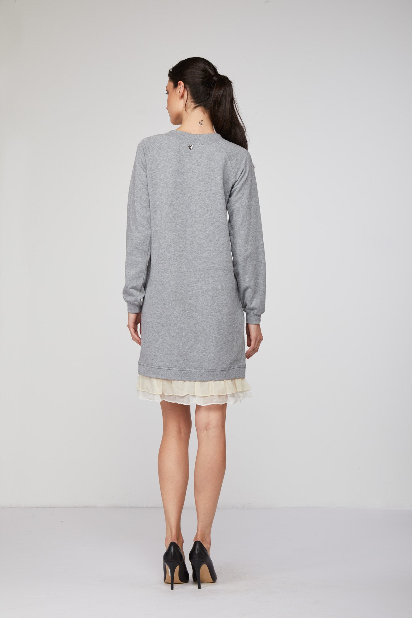 TWINSET Abito Felpato Grigio