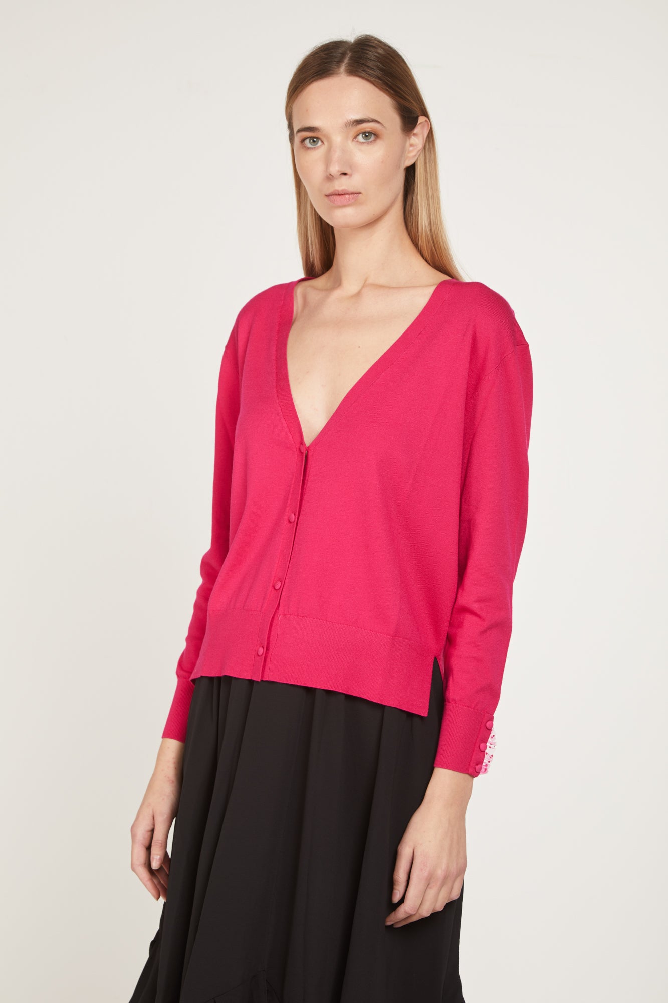 PRINCESSE LODO Fuchsia cardigan