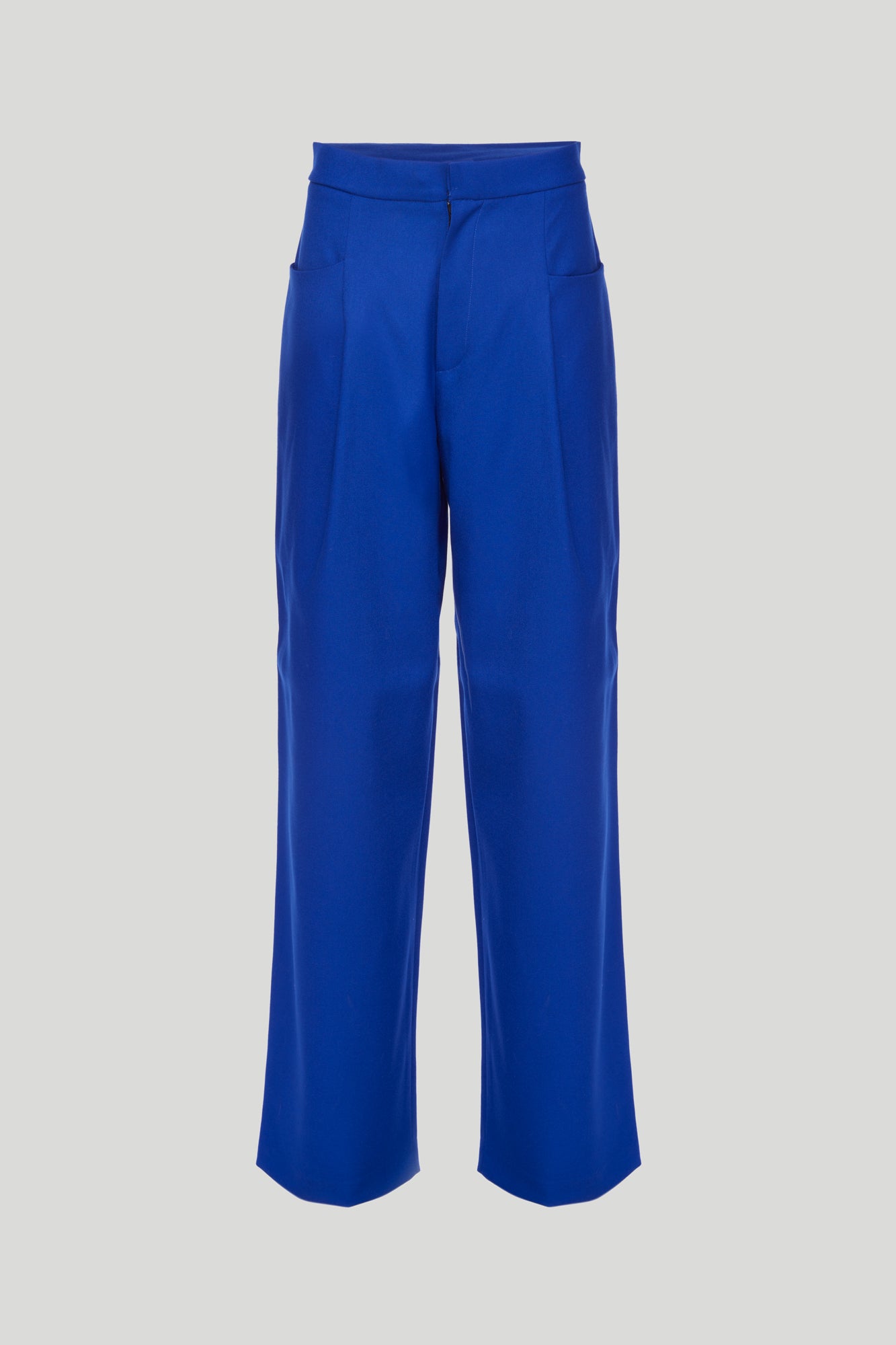 NINEMINUTES The Crew Wool Blue Trousers