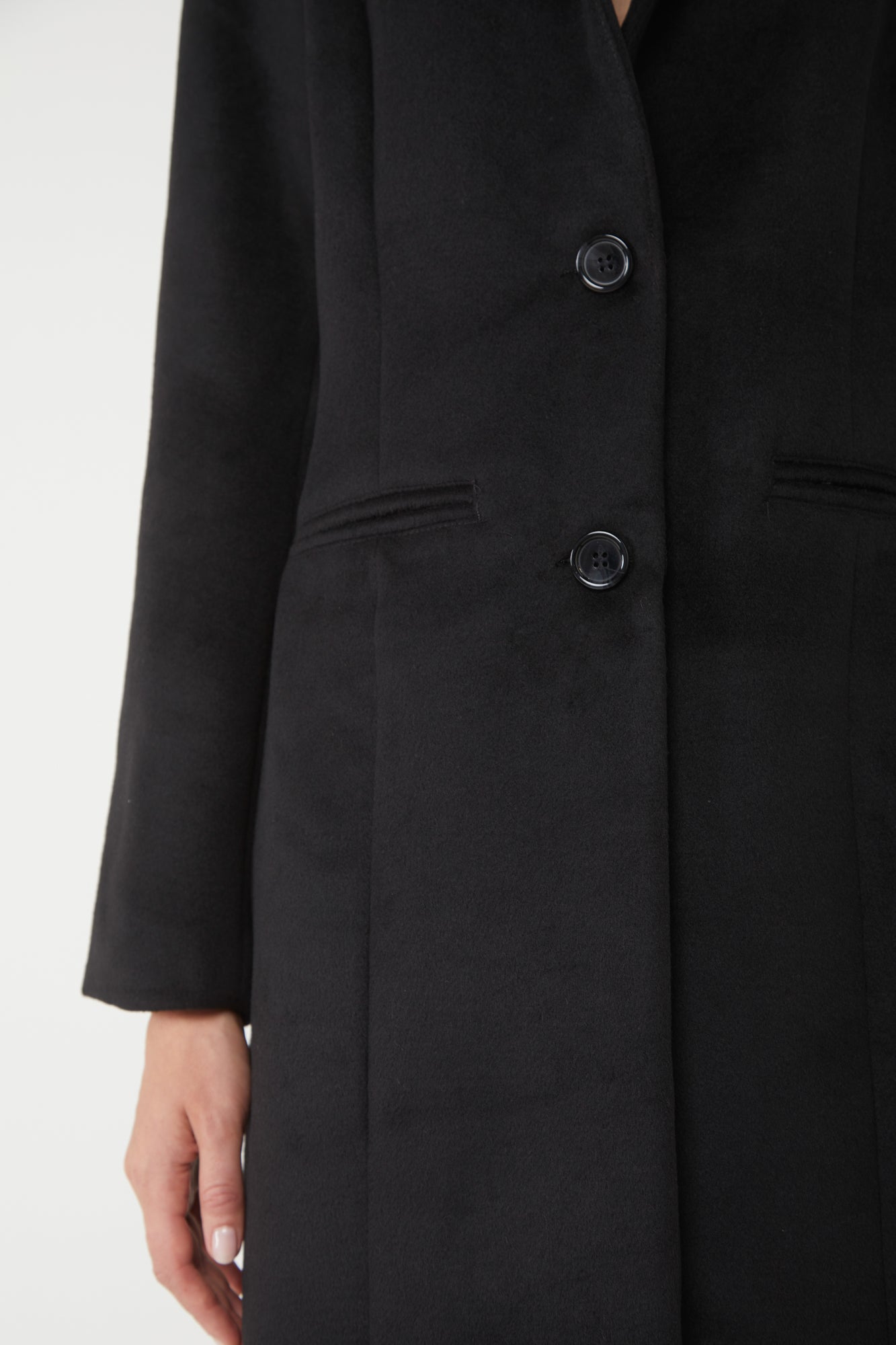 TOY G Cappotto Monopetto Nero