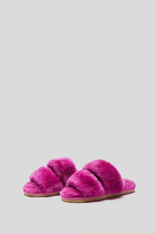 MOU Slipper with Two Fuchsia Bands