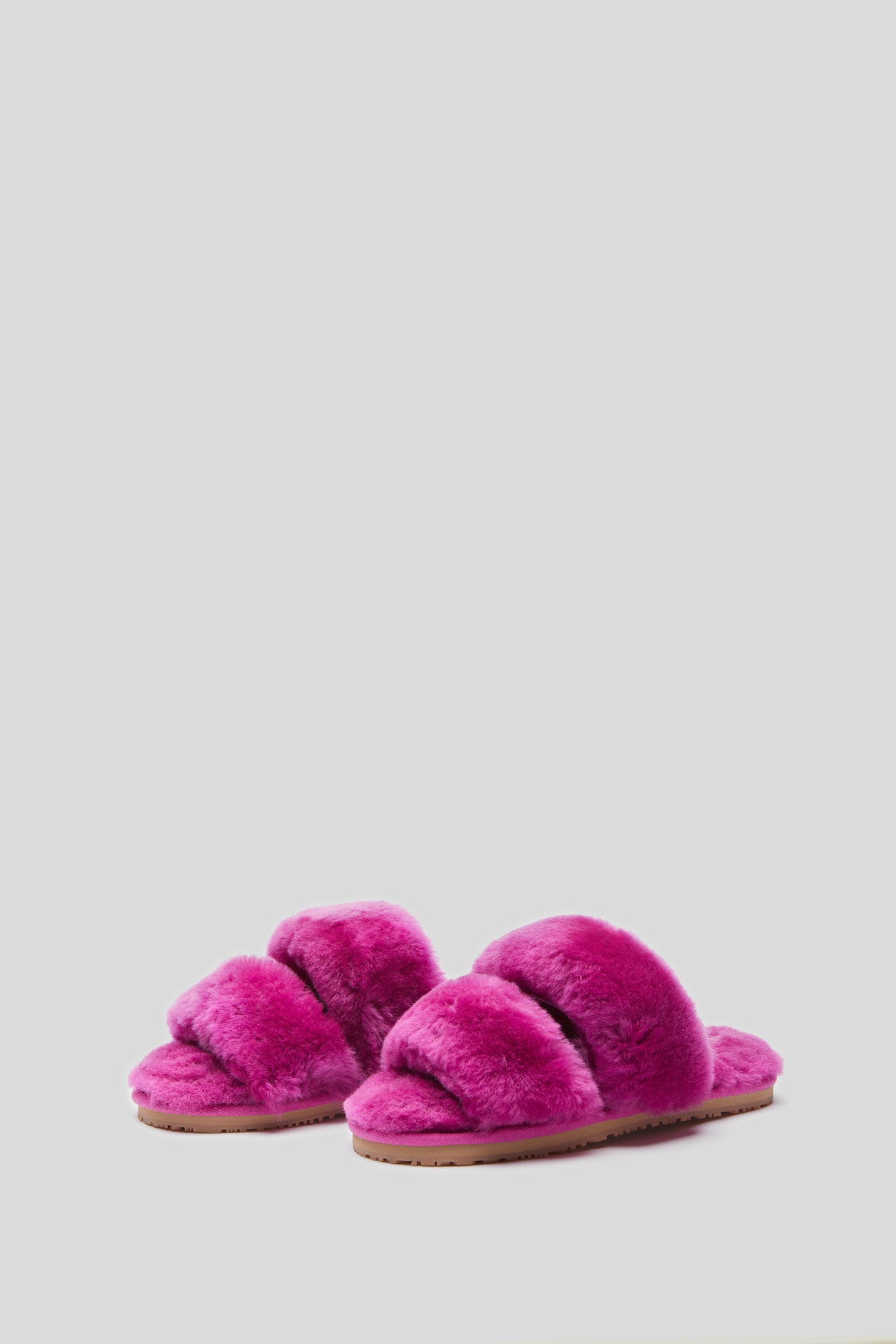 MOU Pantofola Slipper a Due Fasce Fucsia