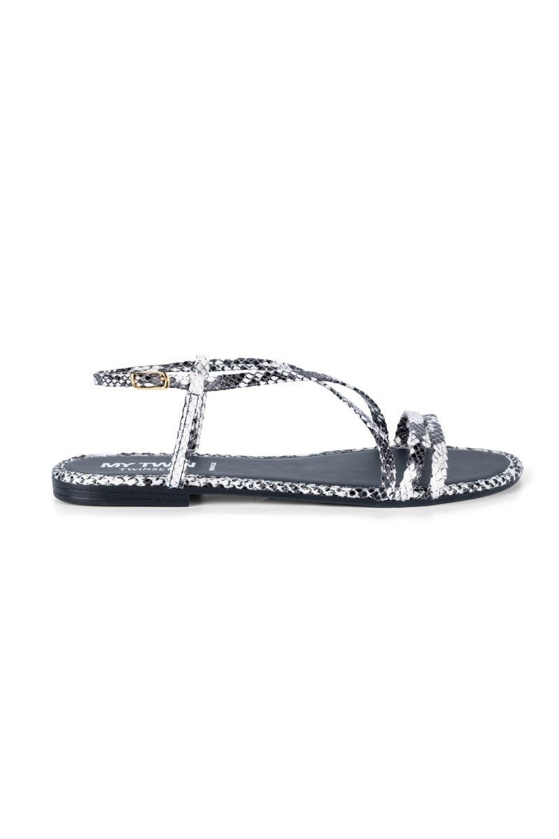 My Twin Python Print Low Sandal