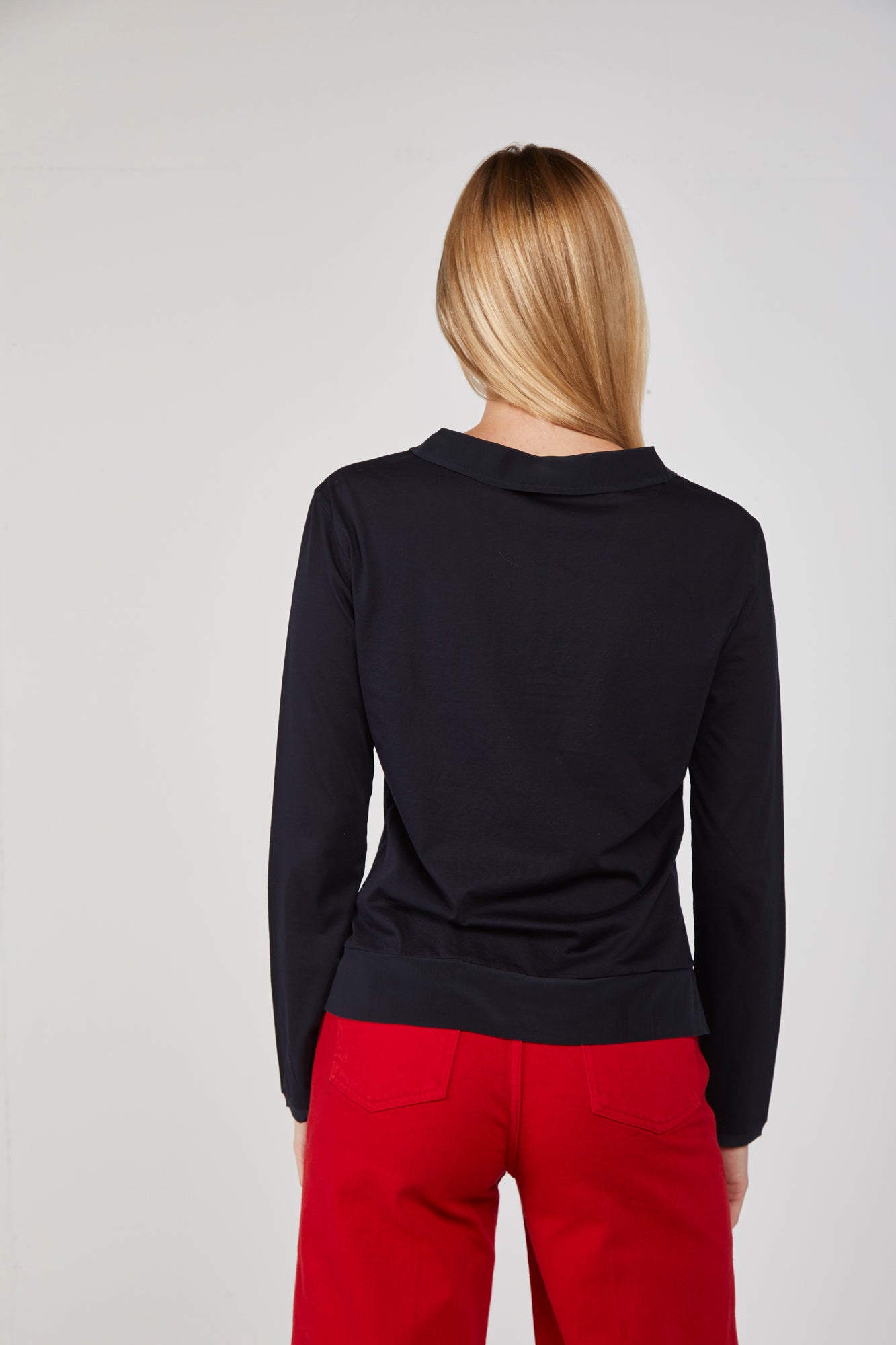 EMPORIO ARMANI Maglia Navy a Maniche Lunghe