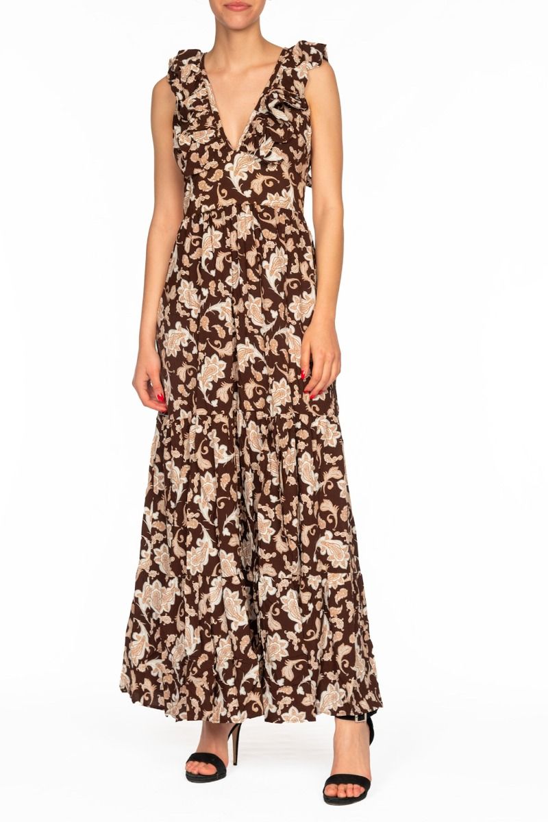 GLAMOROUS Long Paisley Pattern Dress