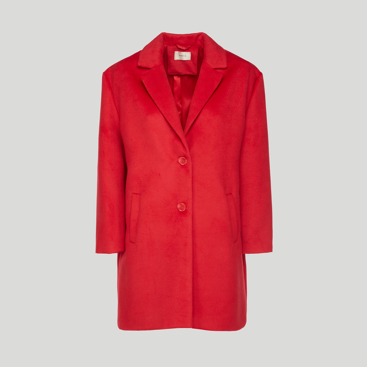 TOY G Cappotto Monopetto Rosso Loverlock