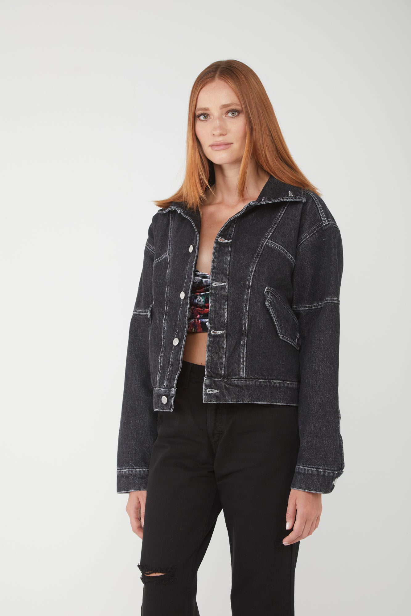 ICON DENIM Charlie jacket with Eco-fur