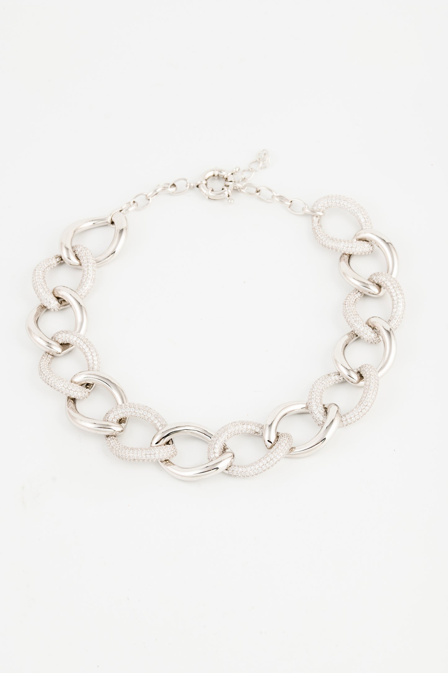 Groumette White Chain Necklace
