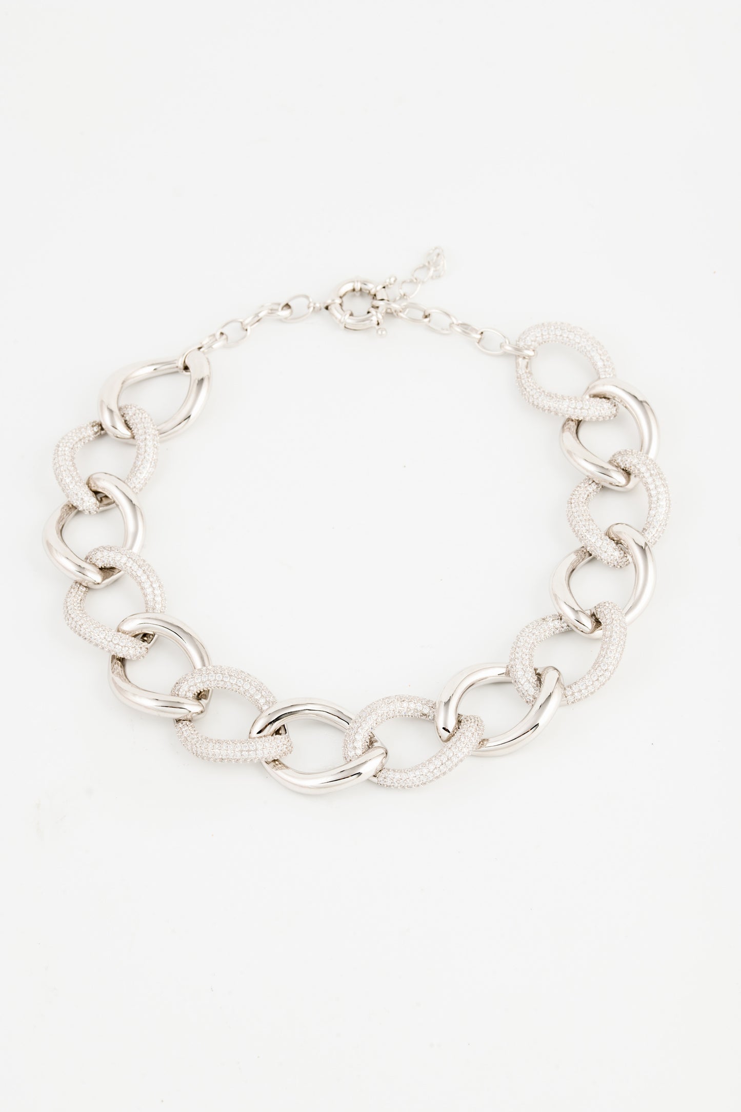MELUSINA BIJOUX Collana Catena Groumette Bianca
