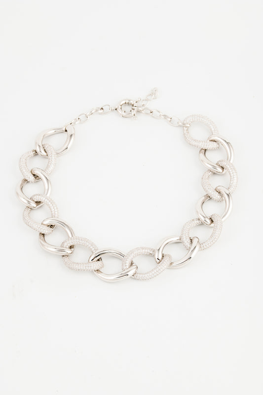 Groumette White Chain Necklace