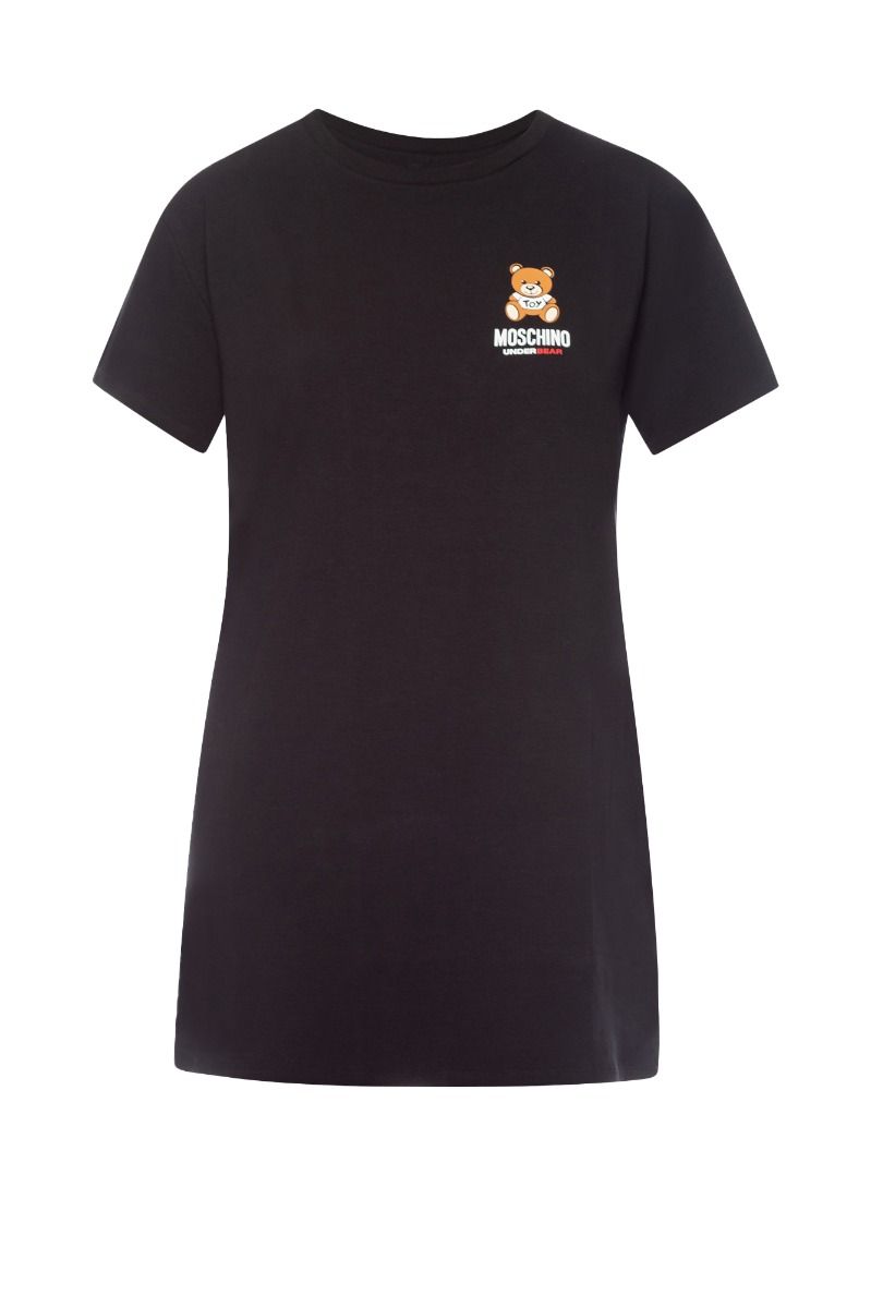 MOSCHINO Maxi T-Shirt Nera Underbear