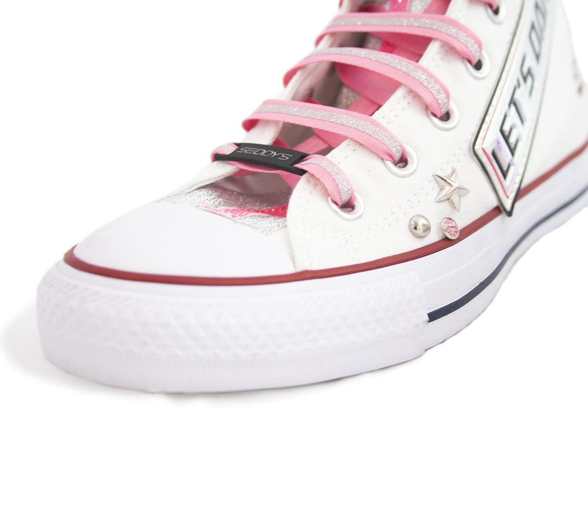 SEDDY'S Converse Follow Me Bianche Customized