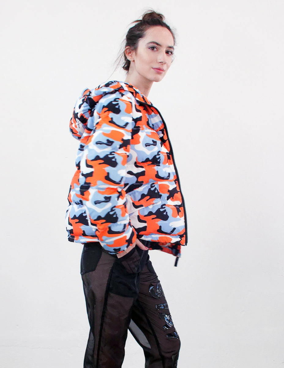 KENDALL AND KYLIE Piumino con Stampa Camouflage
