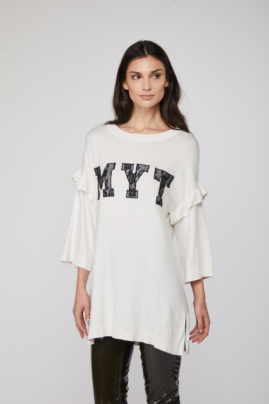 TWINSET Maglia Oversize Bianca MYT