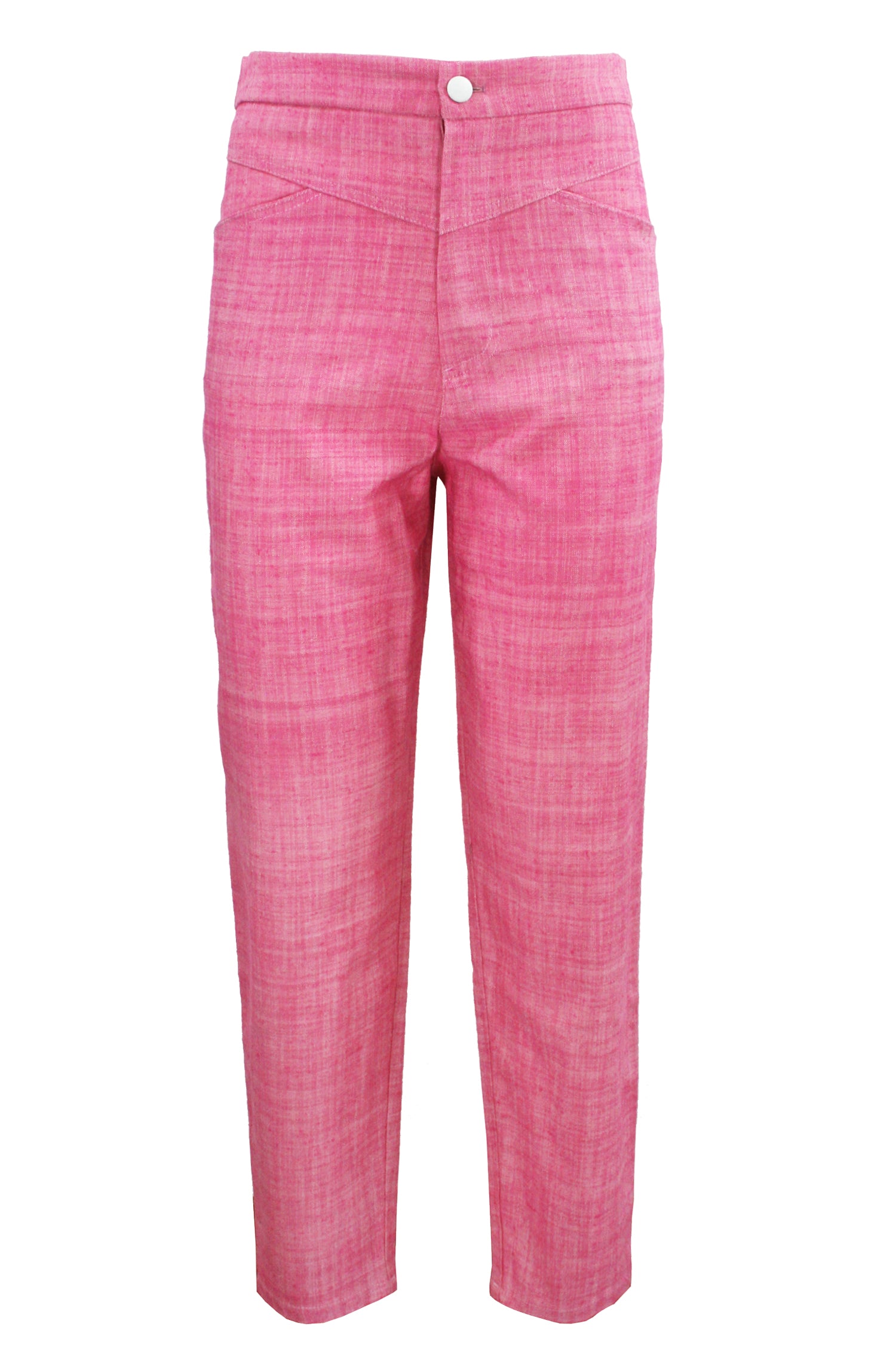 GIULIETTE BROWN Pantaloni Puffy Denim Cherry