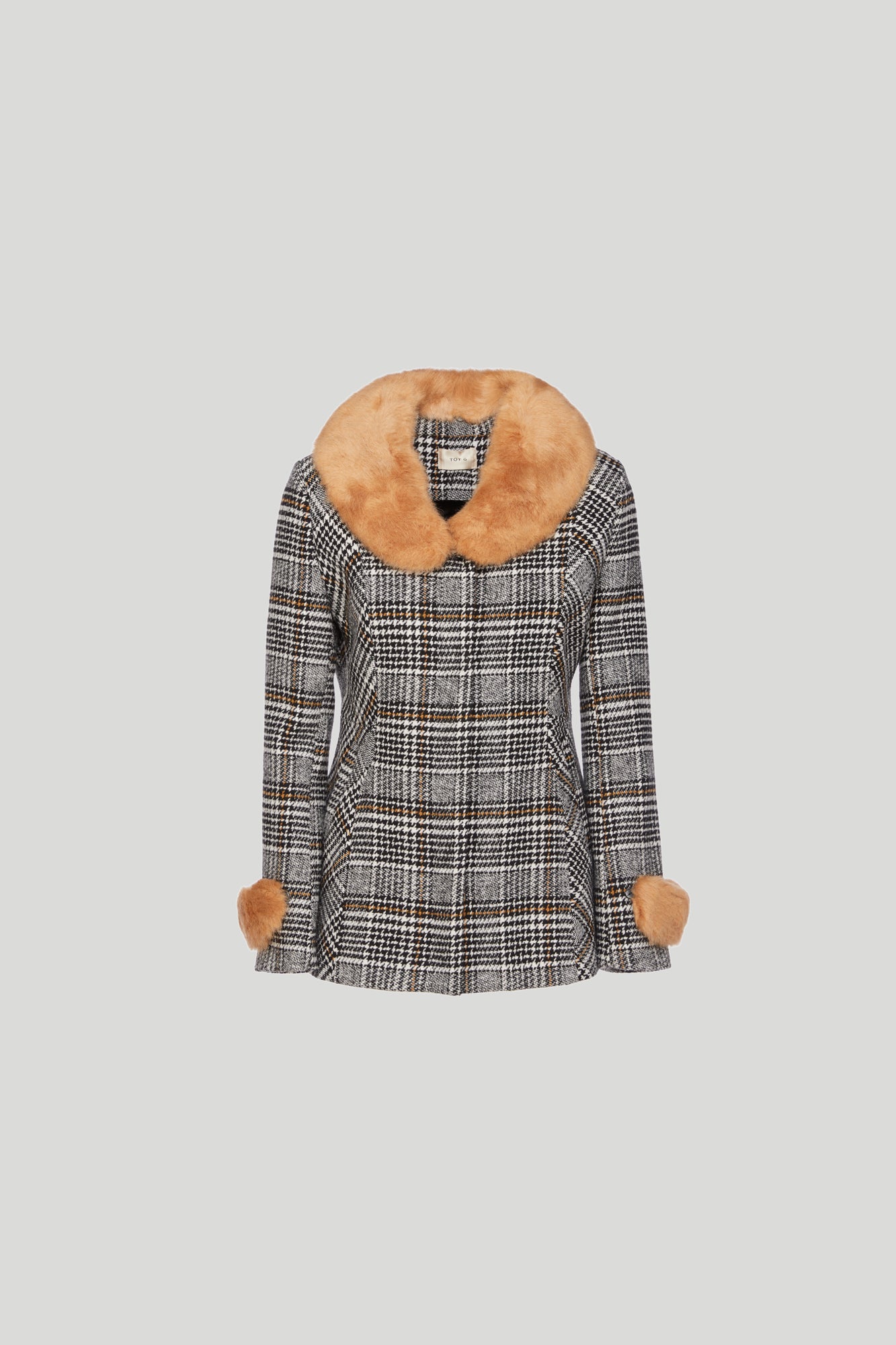 TOY G Cappotto Corto Fantasia a Quadri