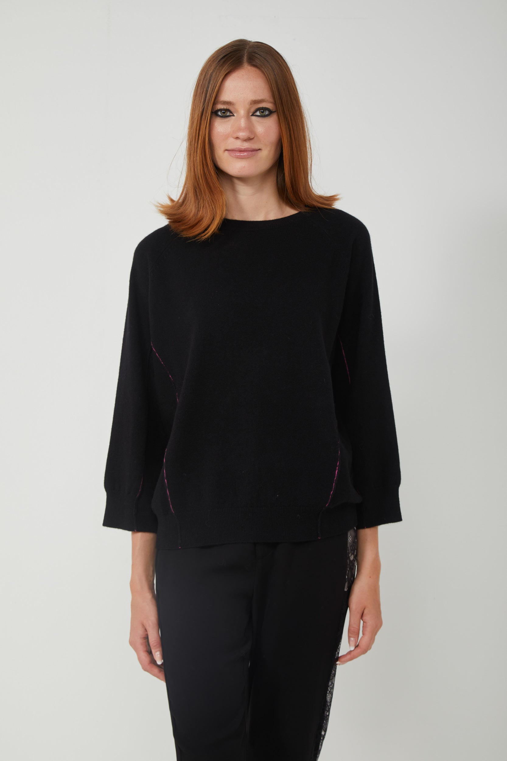 PINKO Maglione in Cashmere Nero