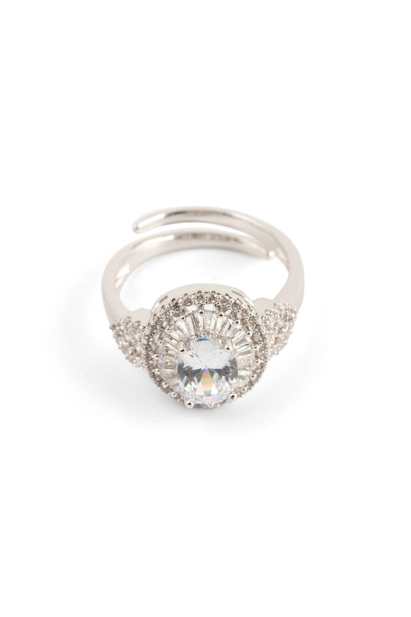 LOVERLOCK DESIGN Brilliant Ring with White Stone