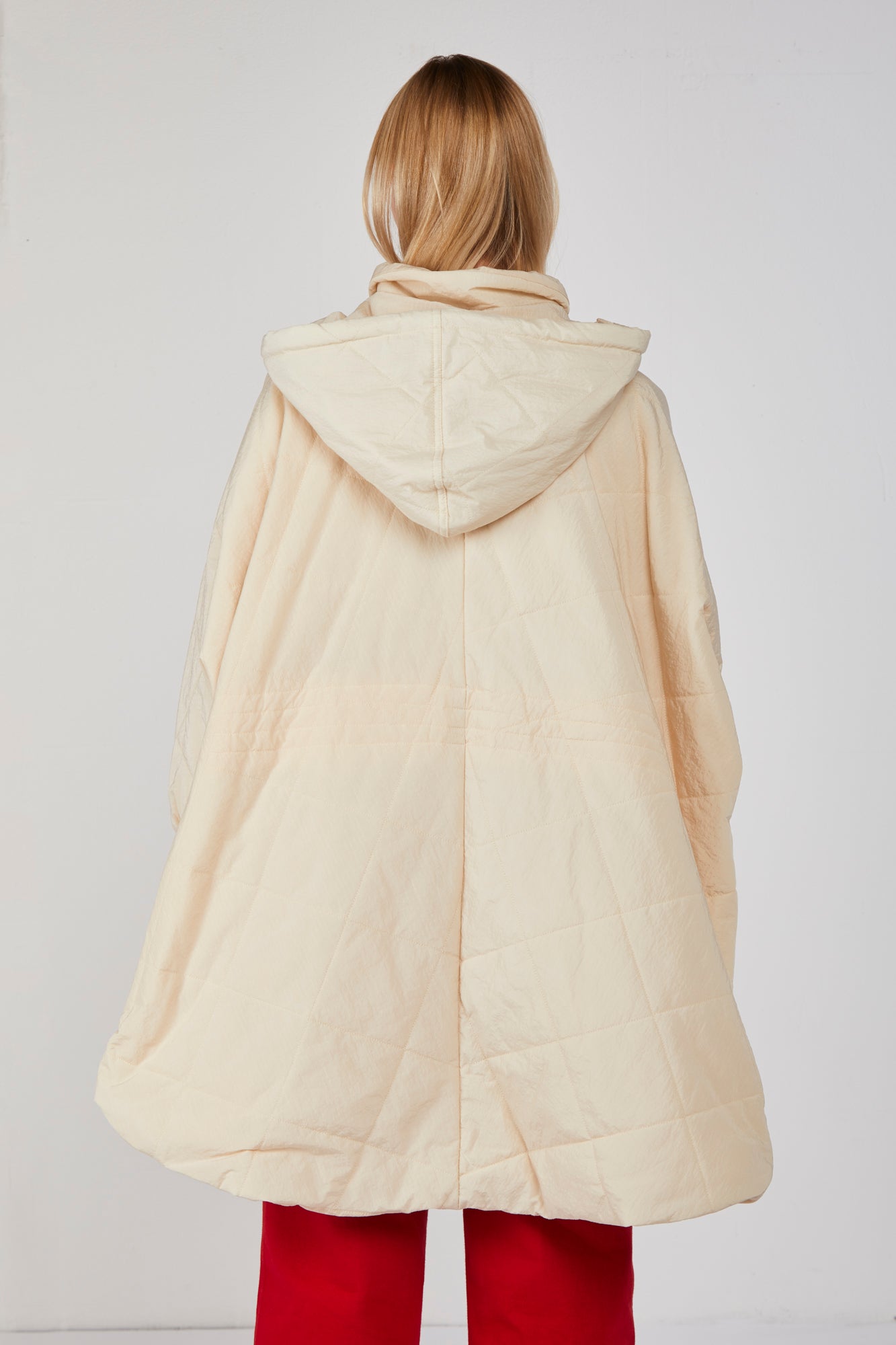 OOF WEAR Padded Cape with Cream Hood