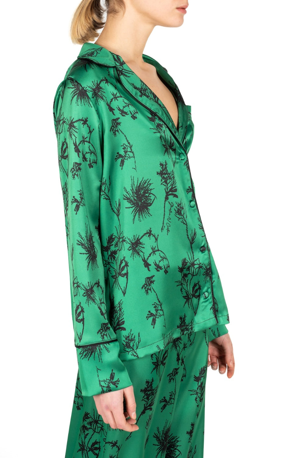 GIULIA N COUTURE® Camicia Verde Floreale